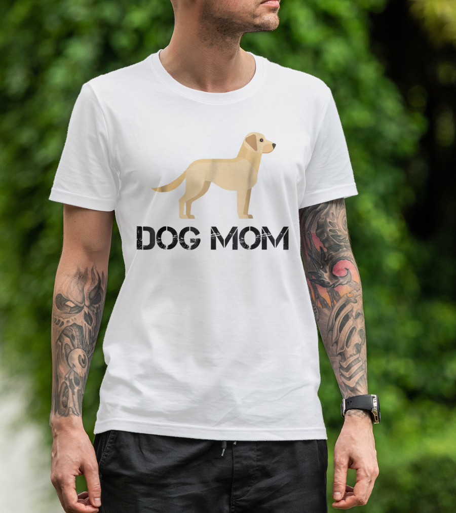 Dog Mom Yellow Lab T-Shirt