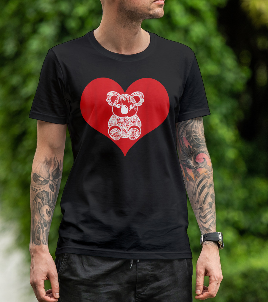 Valentines Day Koala Love Heart Adorable Bear T-Shirt
