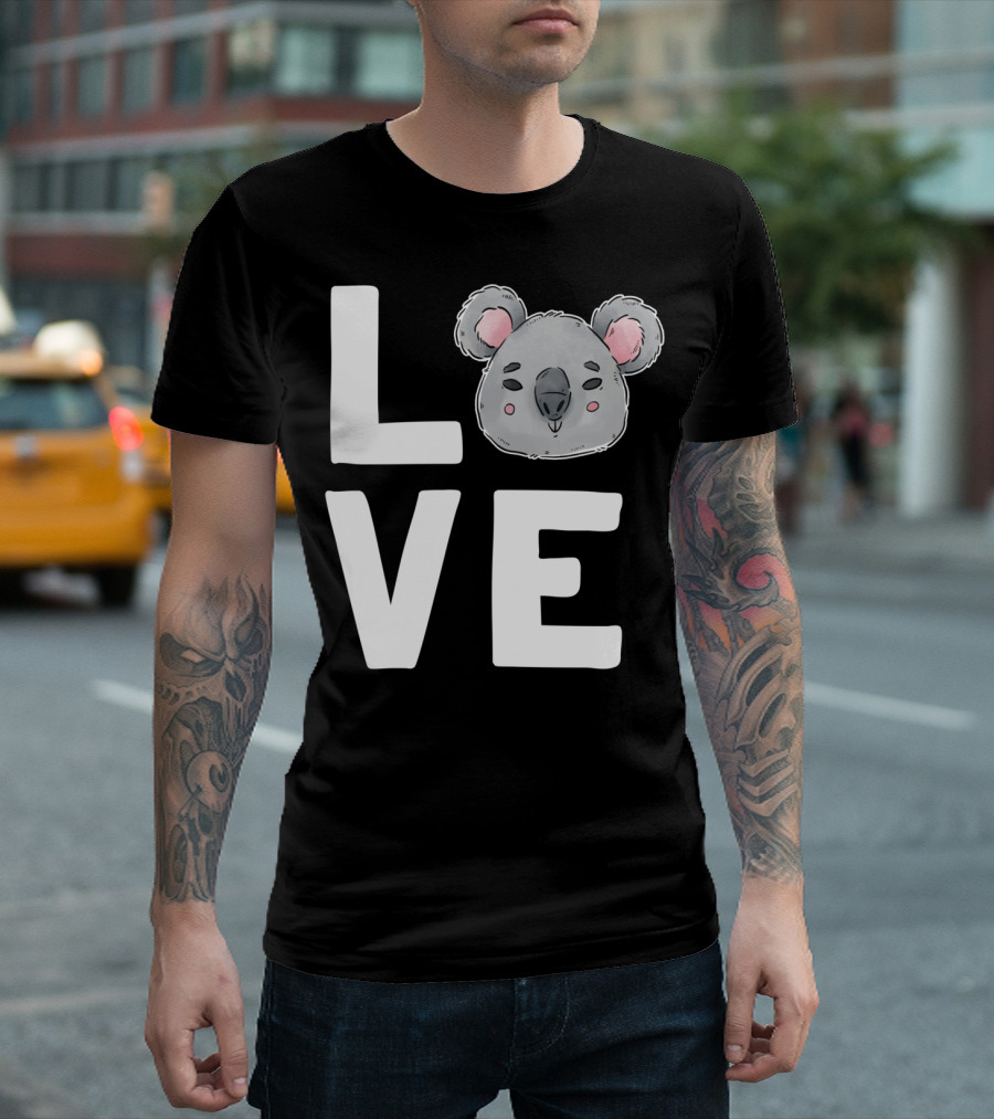 Love Koala Bear Cute Ecologist Australia Girl T-Shirt