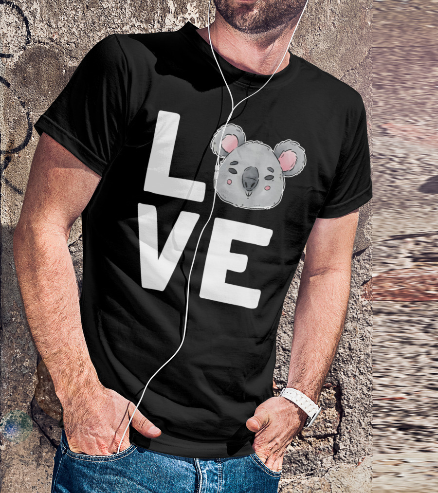 Love Koala Bear Cute Ecologist Australia Girl T-Shirt