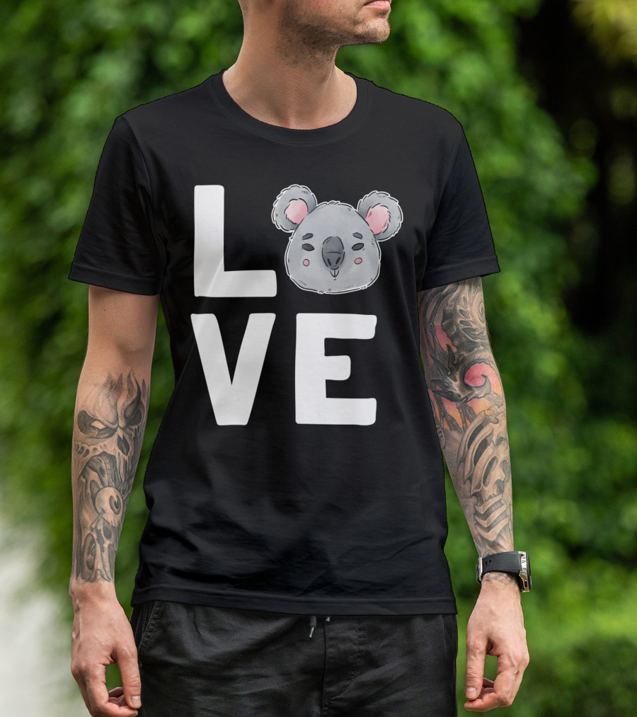 Love Koala Bear Cute Ecologist Australia Girl T-Shirt
