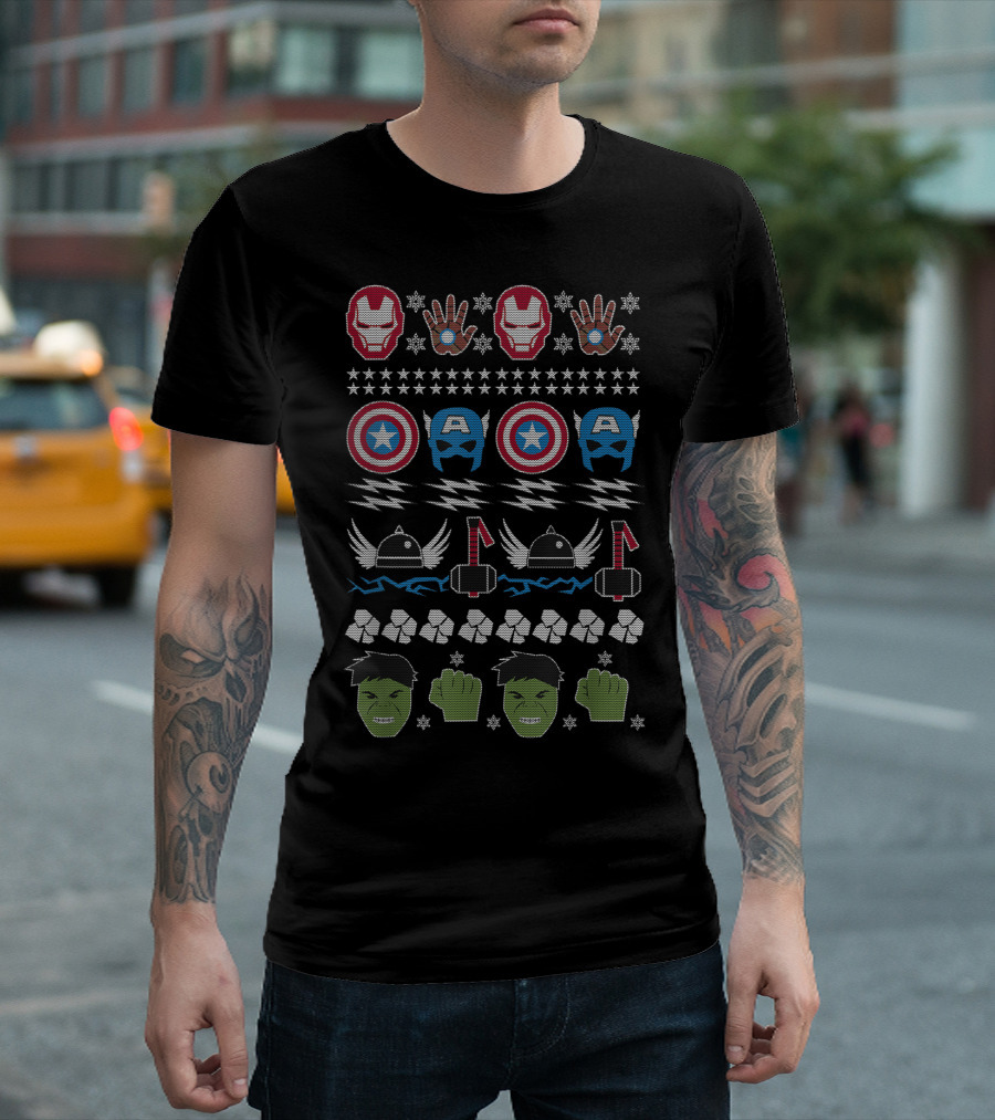 Iron Man Captain America Thor Hulk T-Shirt