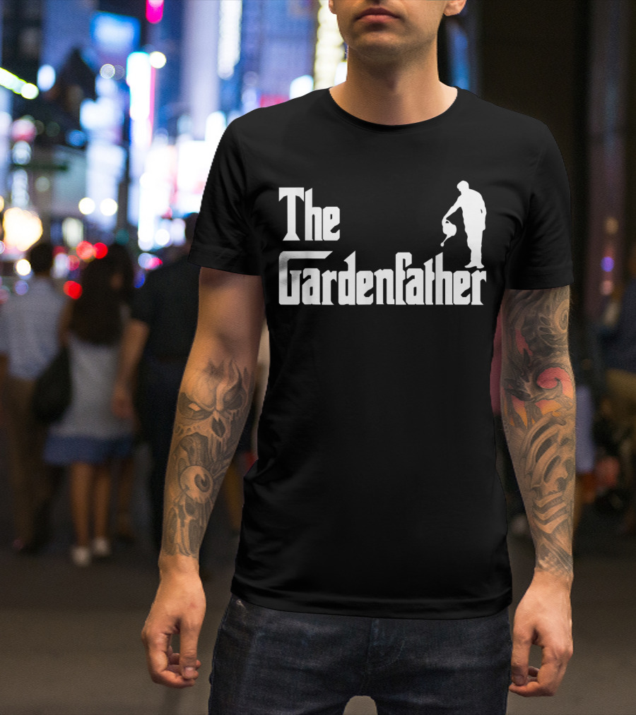 The Gardenfather Best Gardening Father Iconic Watering T-Shirt