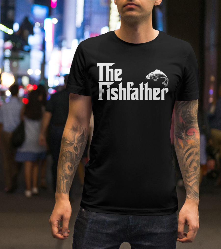 The Fishfather Mens Funny Fish T-Shirt