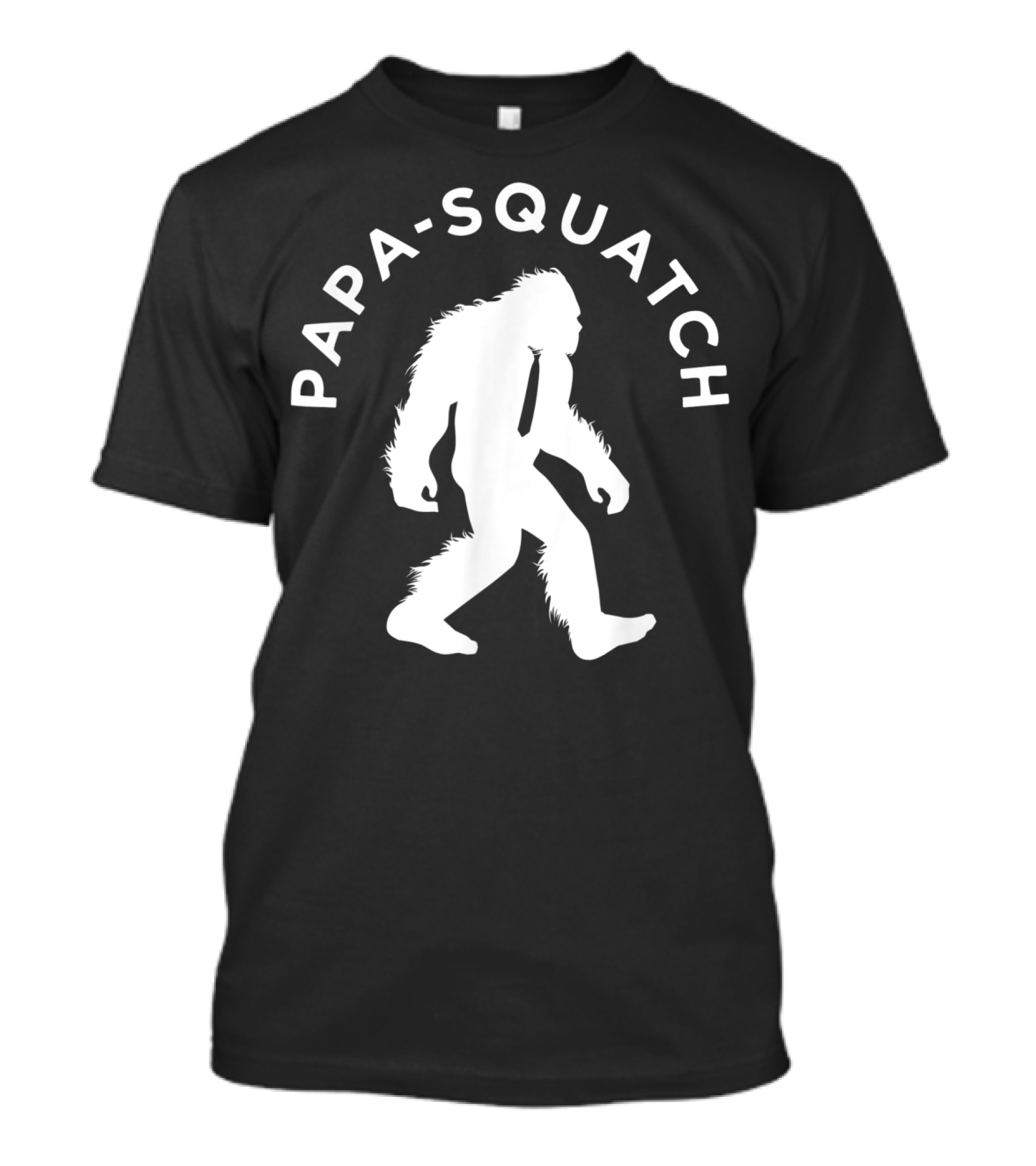 Papa Sasquatch Cute Cryptid Father Bigfoot Walking T-Shirt
