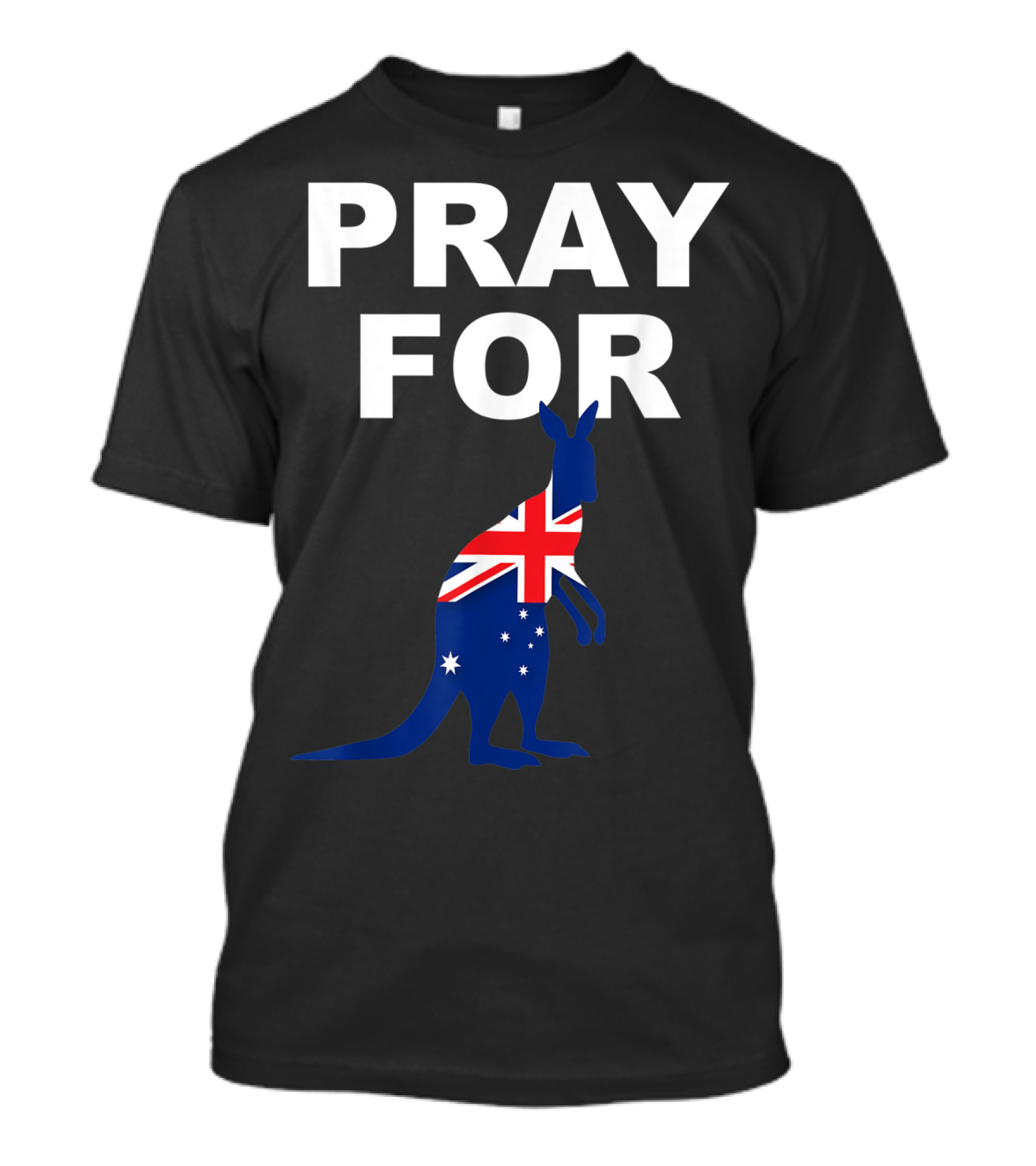 Pray For Australia Rain Save Animals Kangaroo Flag T-Shirt
