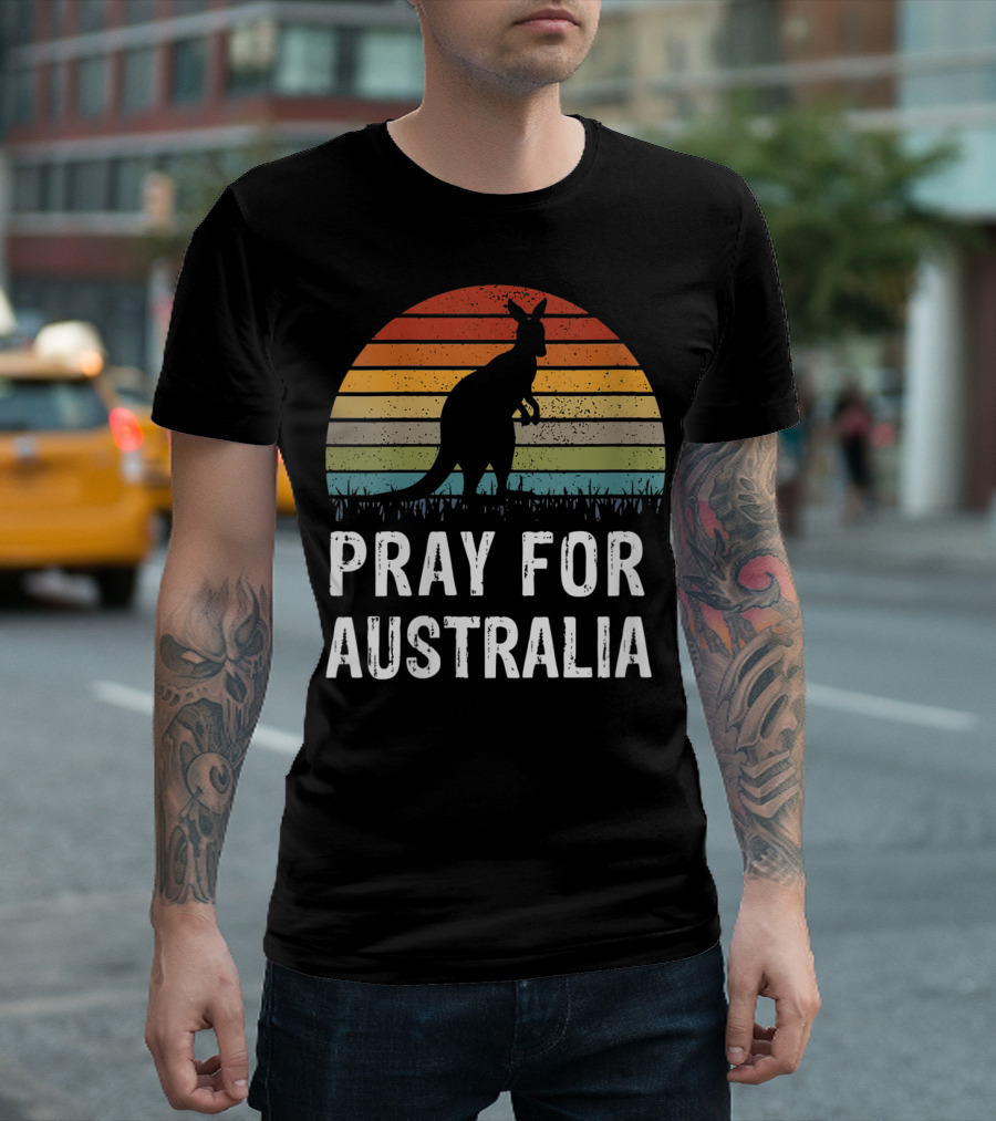 Pray For Australia Save The Kangaroo T-Shirt