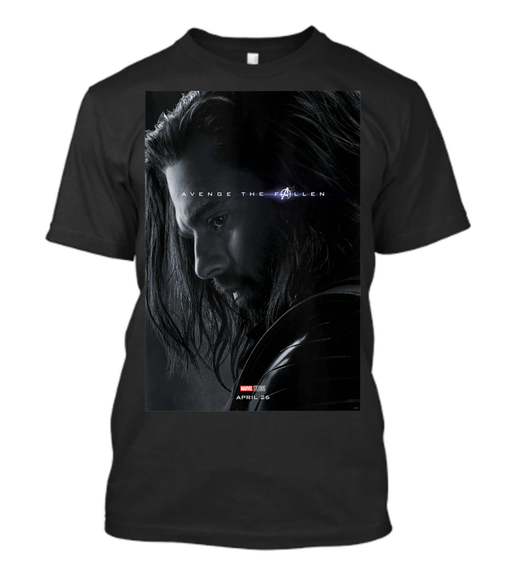Marvel Avengers Endgame Bucky Barnes Avenge The Fallen April 26 T-Shirt