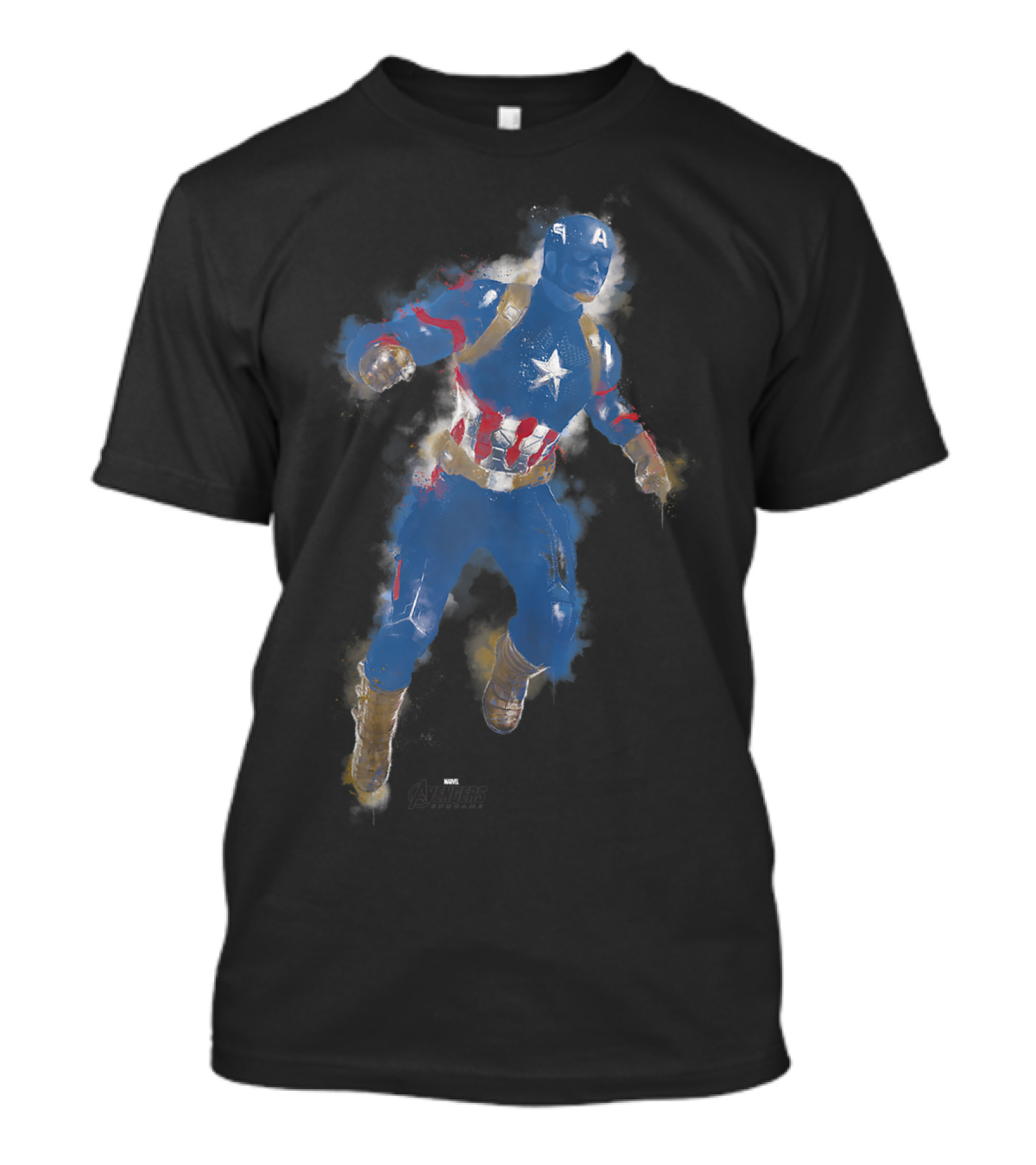 Marvel Avengers Endgame Captain America Avengers Paint T-Shirt