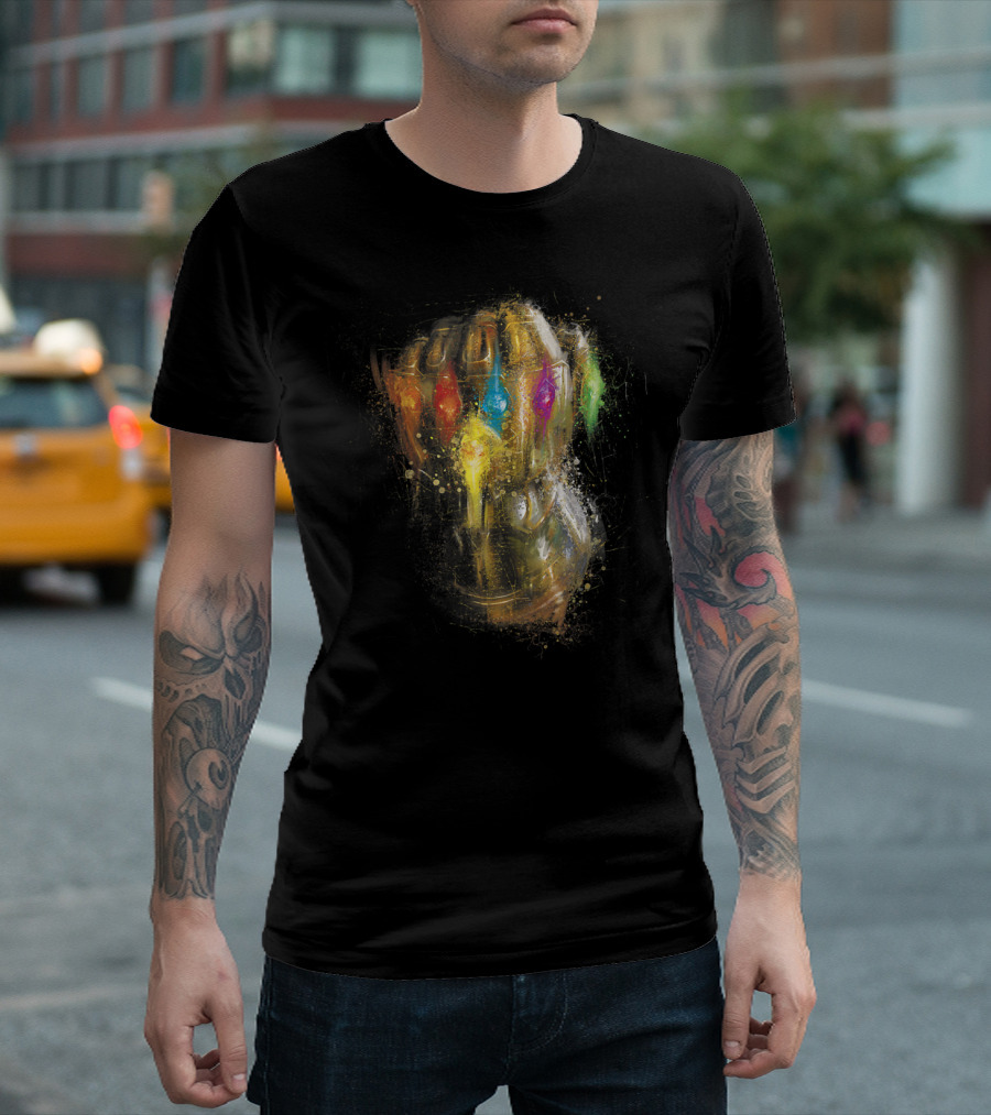 Marvel Avengers Endgame Infinity Gauntlet Painting T-Shirt
