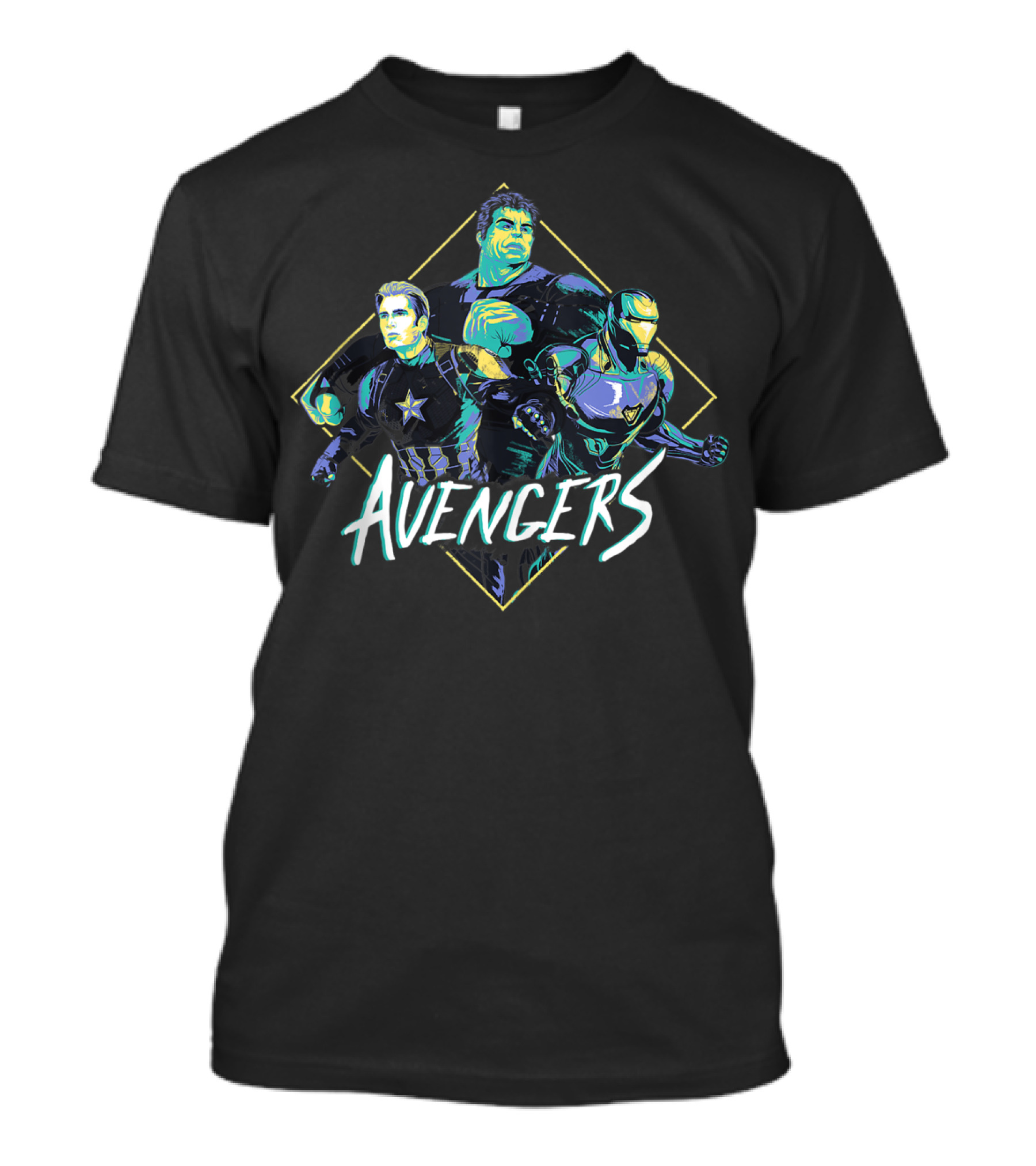 Avengers Endgame Trio Captain America Hulk Iron Man T-Shirt