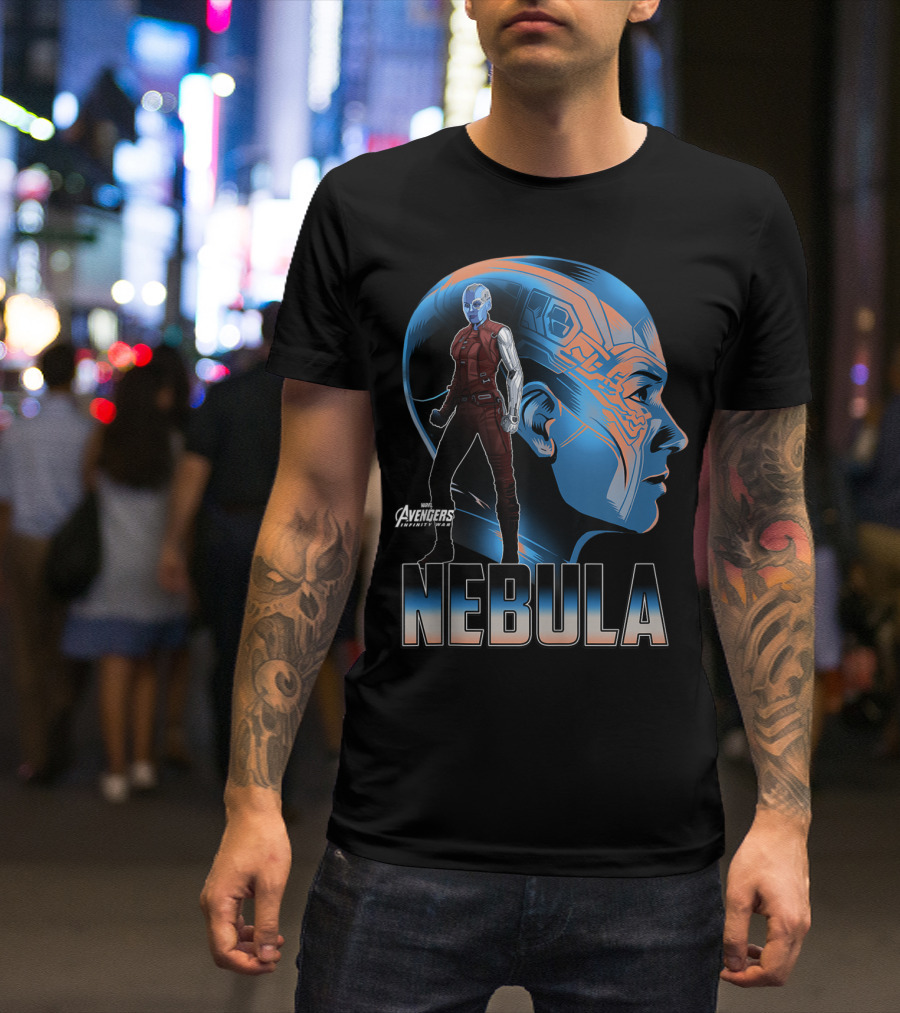 Marvel Avengers Infinity War Nebula Heroic Profile T-Shirt
