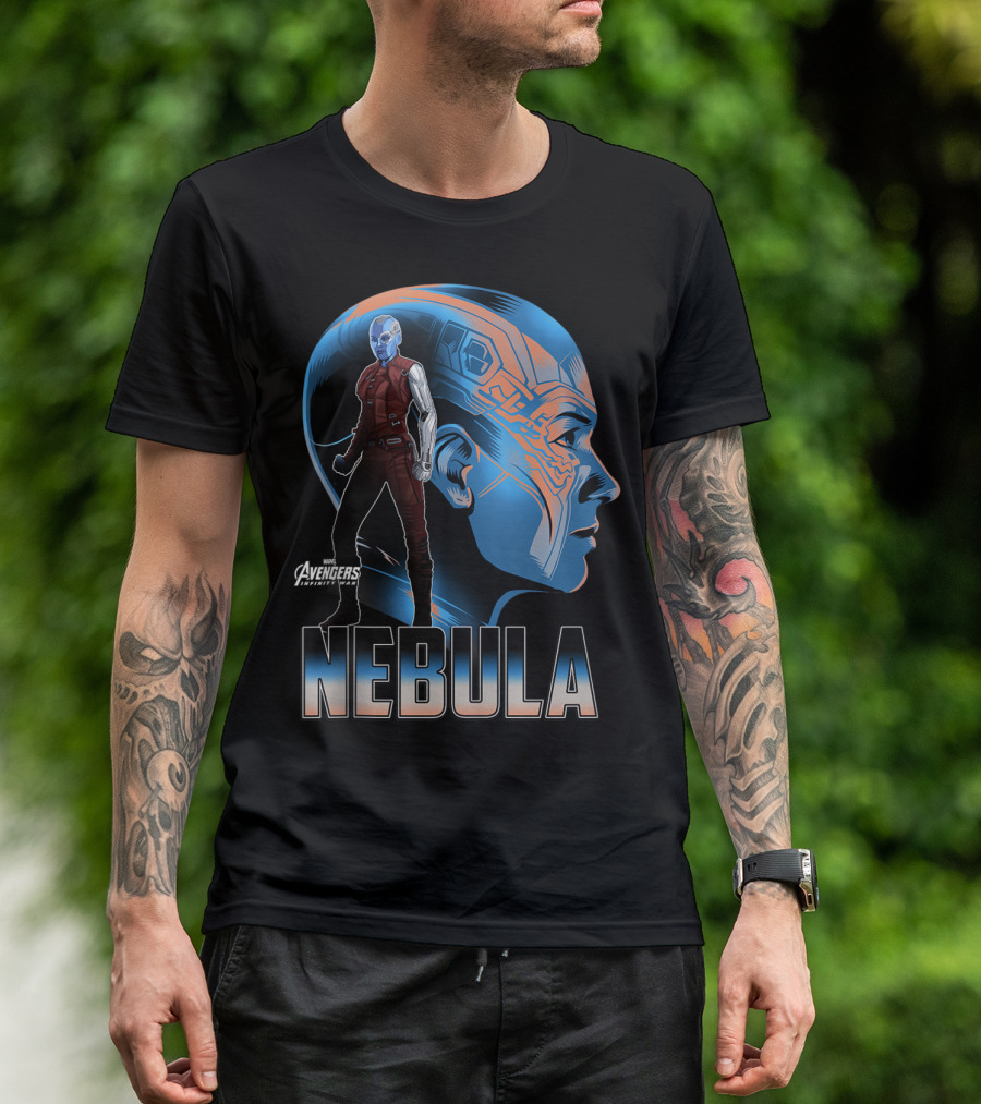 Marvel Avengers Infinity War Nebula Heroic Profile T-Shirt