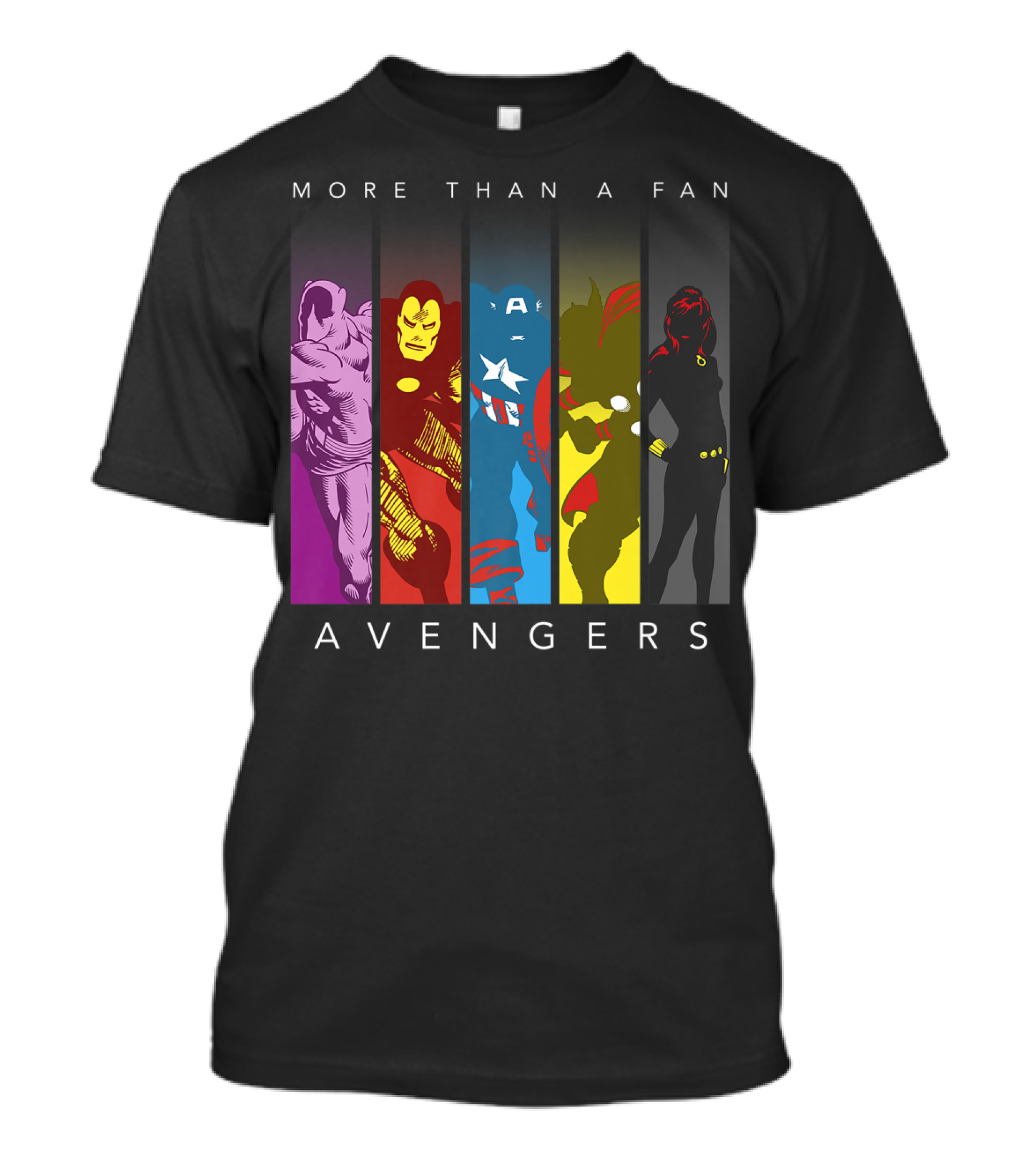 More Than A Fan Marvel Avengers Colorful Pane T-Shirt