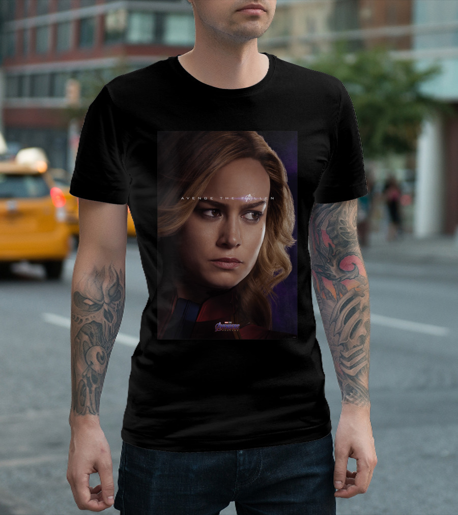 Avengers Endgame Captain Marvel Avenge the Fallen T-Shirt