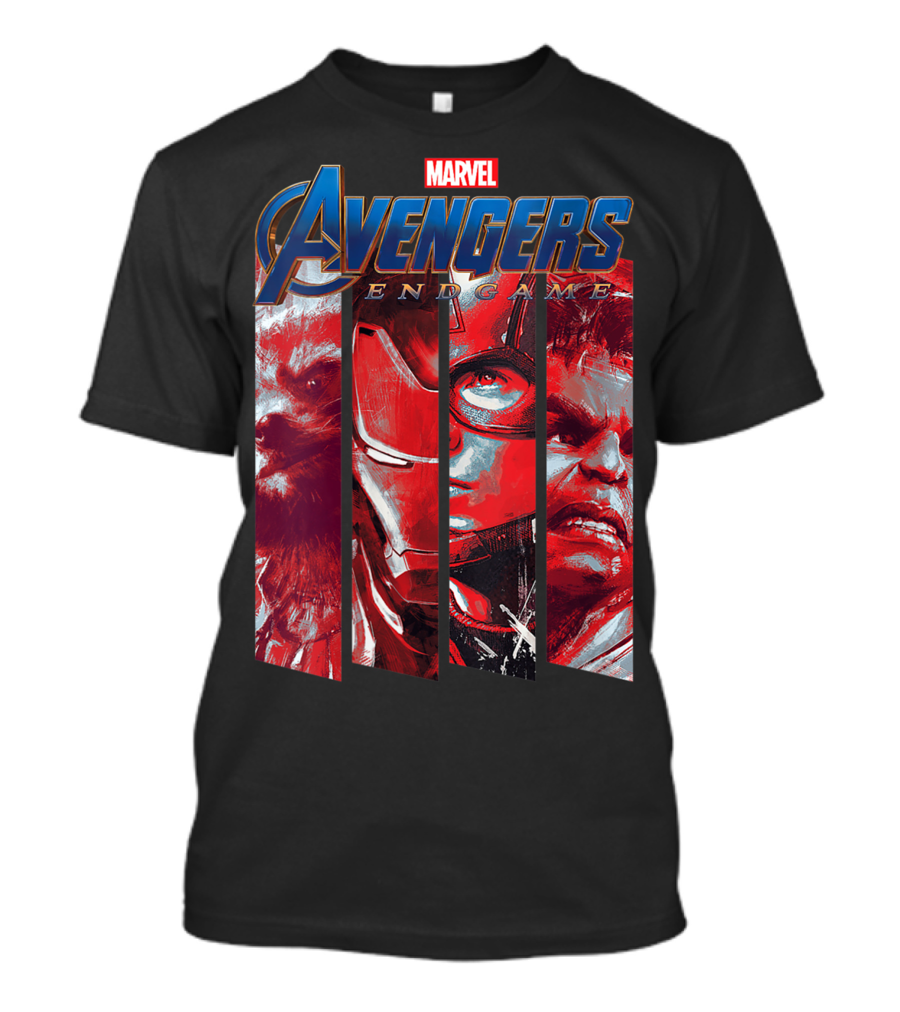Marvel Avengers Endgame Heroes Red Tint Panel T-Shirt