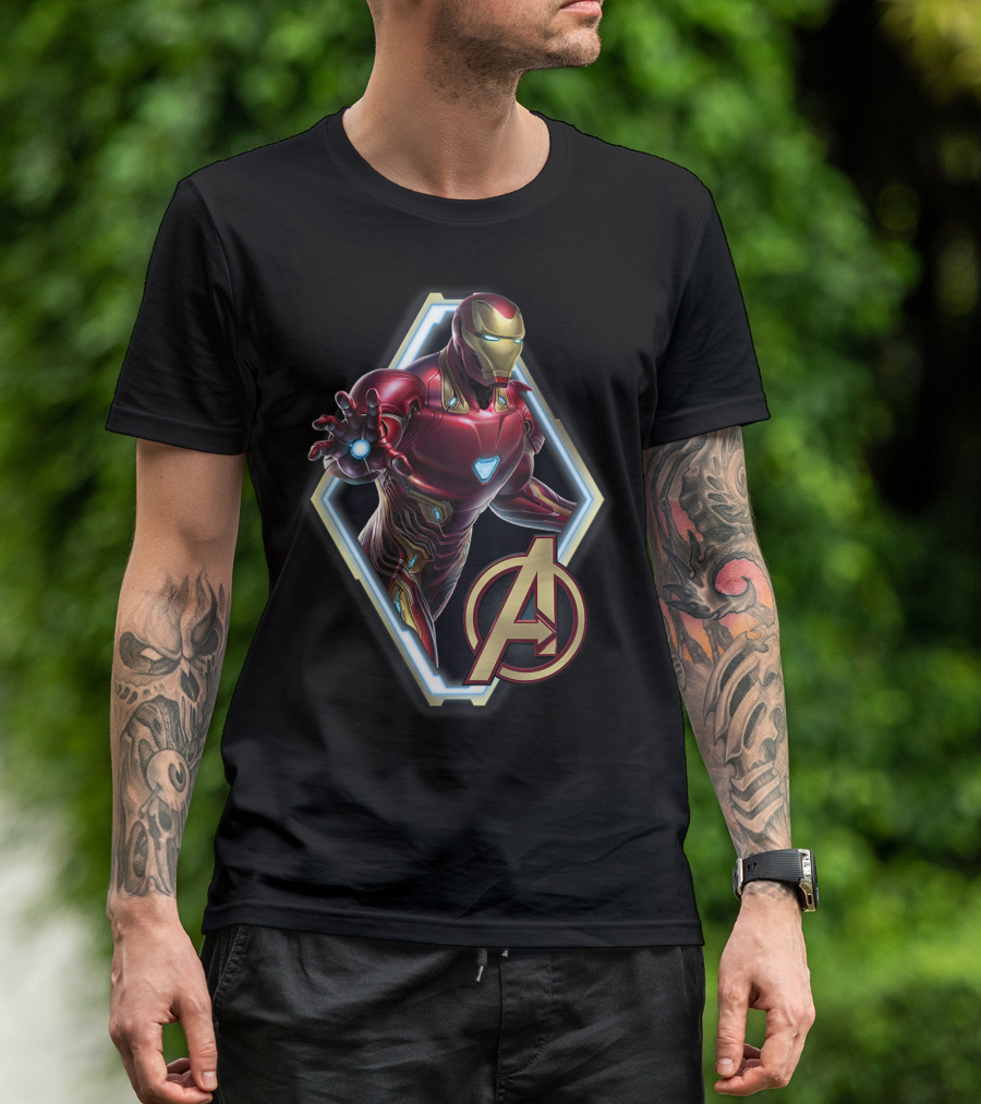 Marvel Avengers Endgame Iron Man Diamond T-Shirt