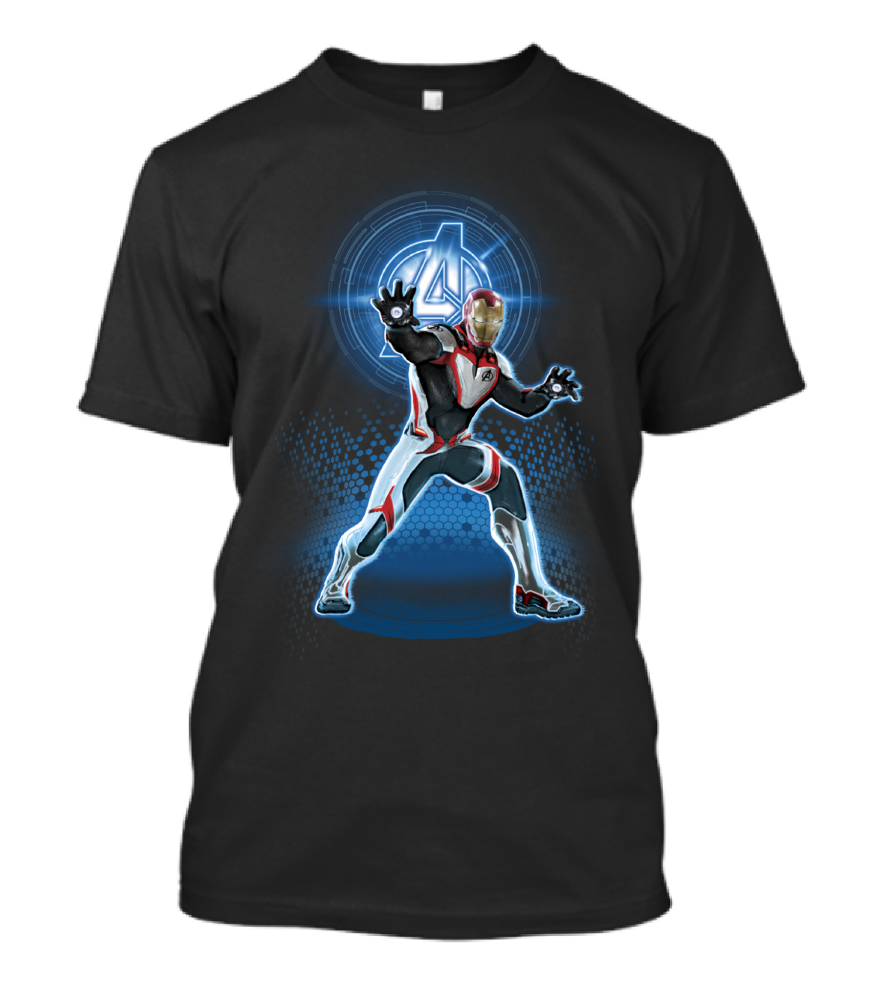 Marvel Avengers Endgame Iron Man With Quantum Suit And Iconic A T-Shirt
