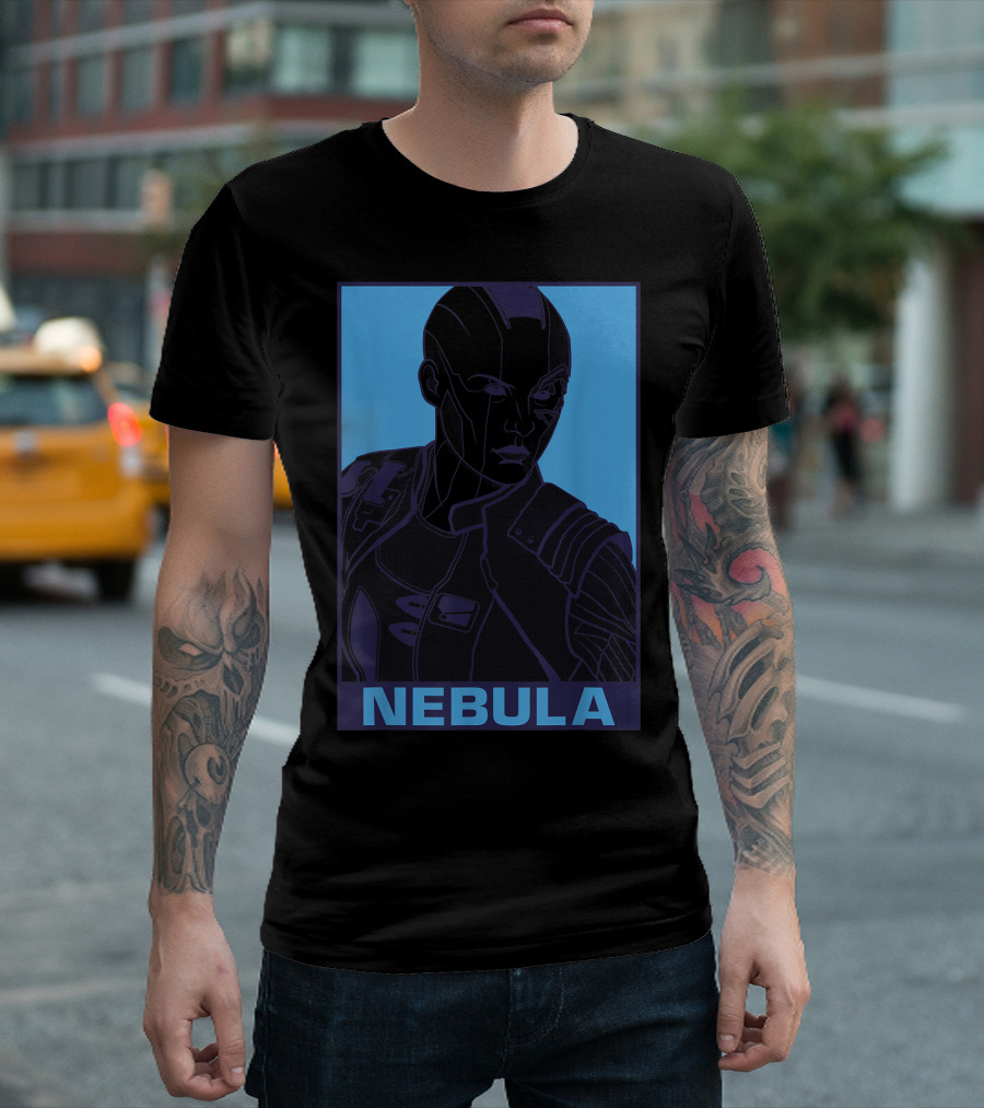 Nebula Marvel Avengers Endgame Pop Art Blue T-Shirt