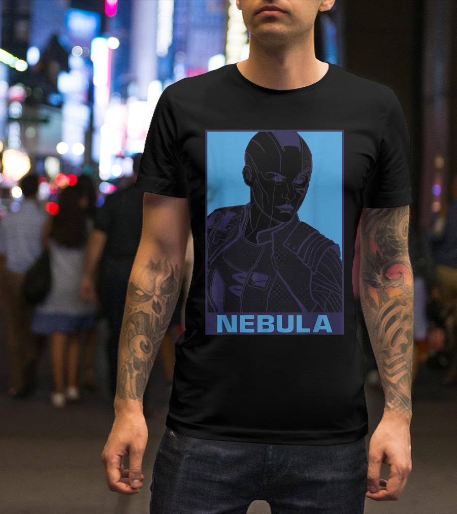 Nebula Marvel Avengers Endgame Pop Art Blue T-Shirt