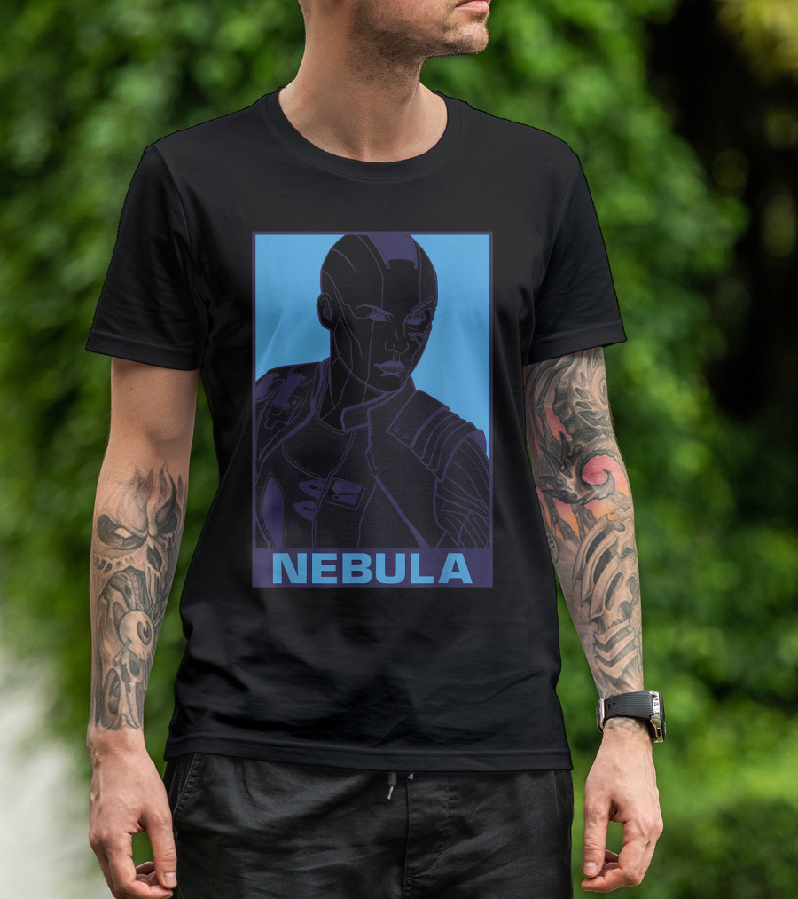 Nebula Marvel Avengers Endgame Pop Art Blue T-Shirt