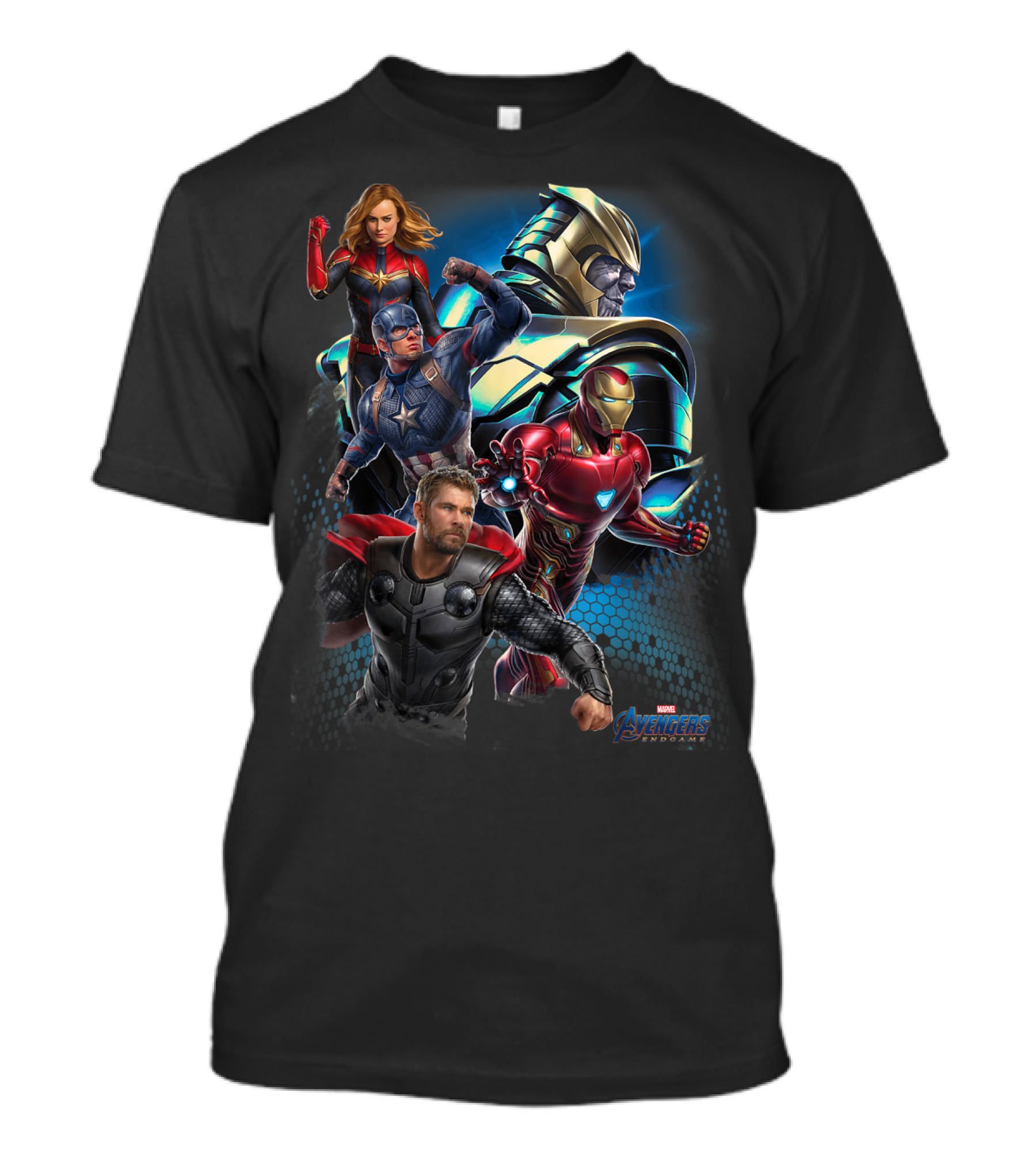 Marvel Avengers Endgame Thanos Enemies Captain Marvel Iron Man Captain America Thor T-Shirt