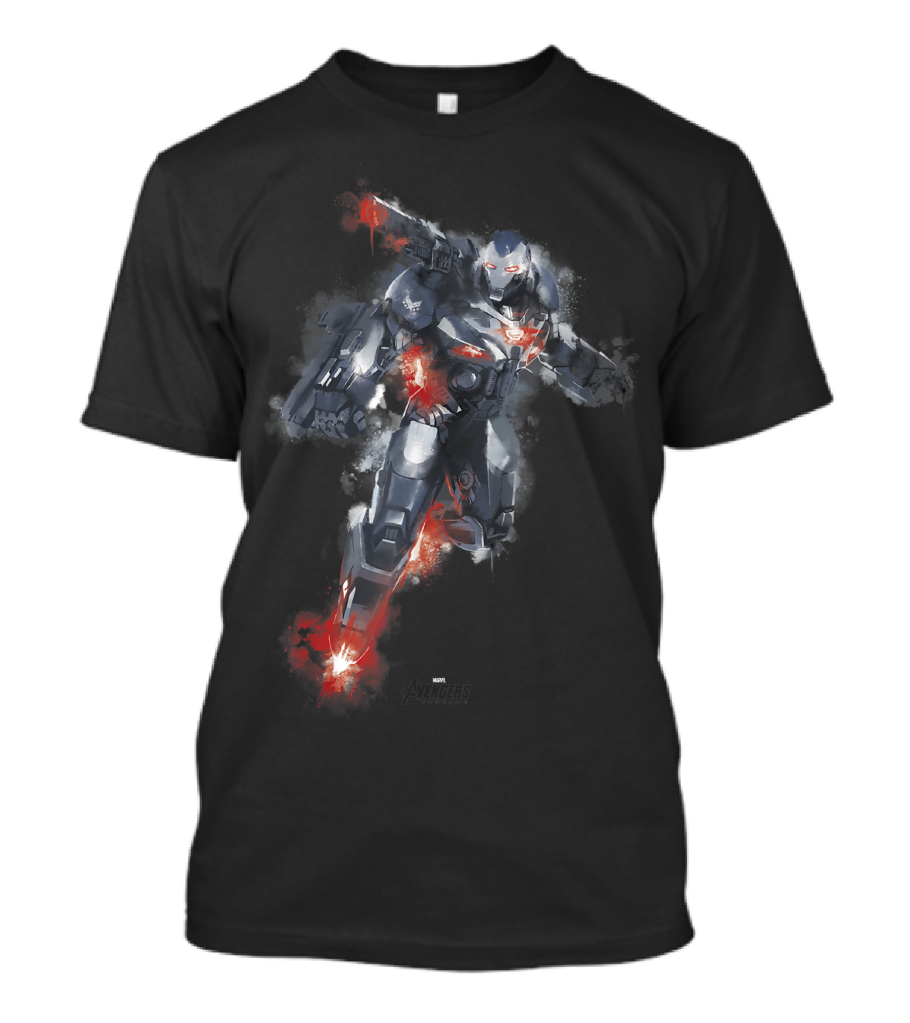 Marvel Avengers Endgame War Machine Paint Splatter T-Shirt