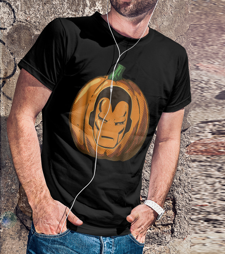 Marvel Avengers Iron Man Pumpkin Halloween T-Shirt