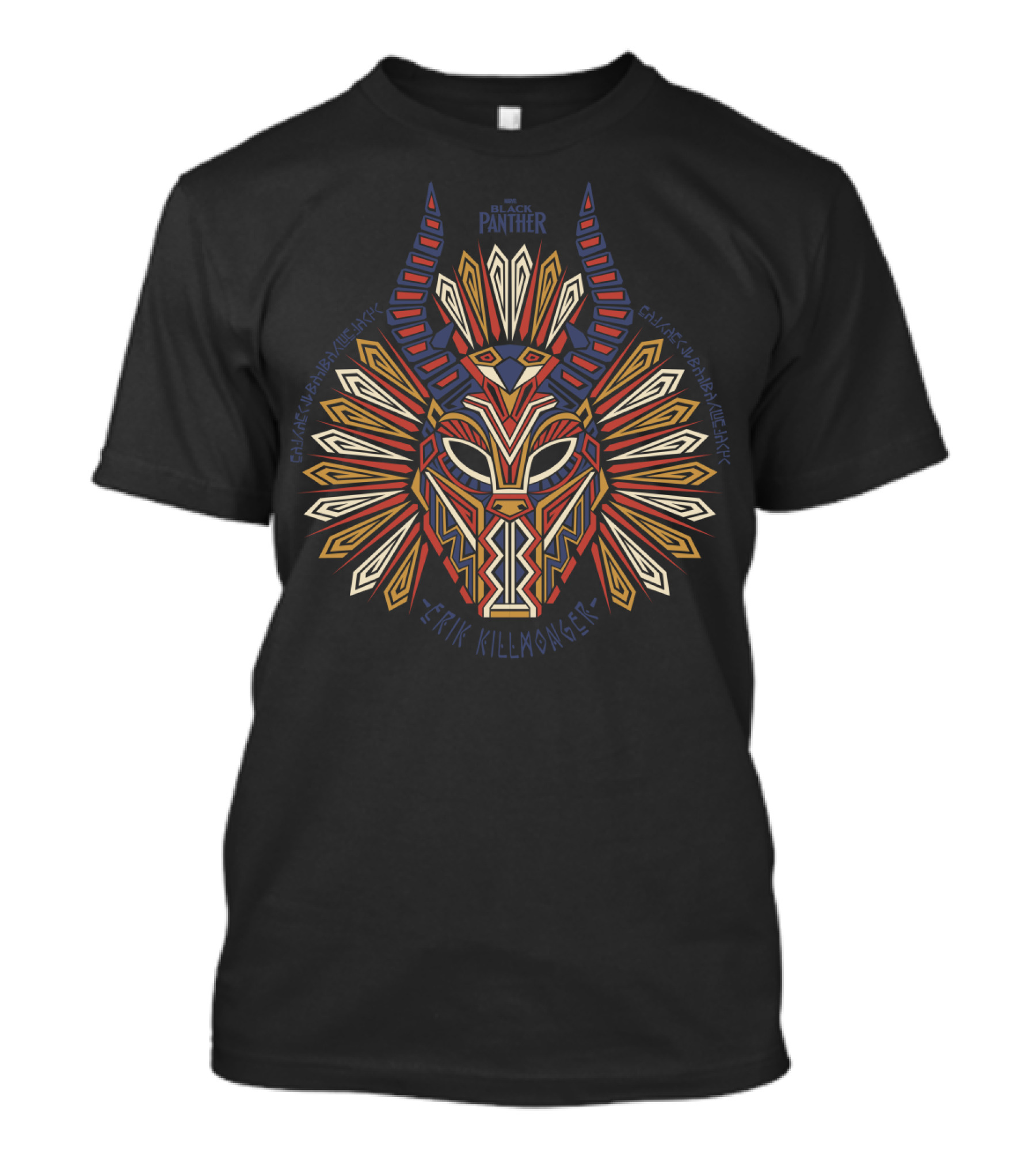 Marvel Black Panther Erik Killmonger Tribal Mask T-Shirt
