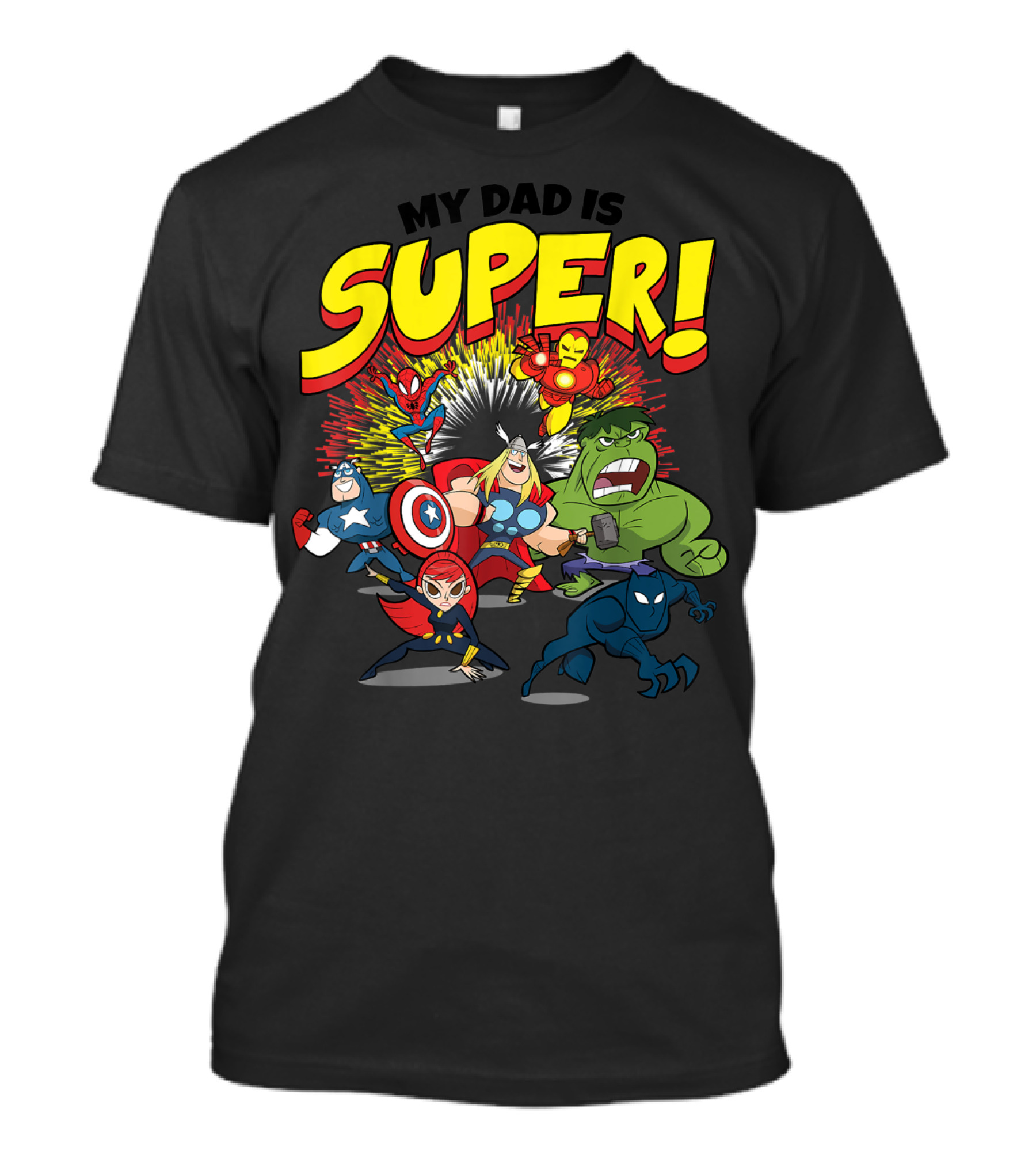 Marvel Avengers My Dad Is Super Father's Day T-Shirt