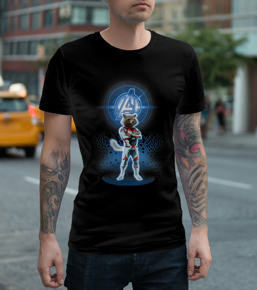 Avengers Endgame Rocket Quantum Suit Marvel T-Shirt