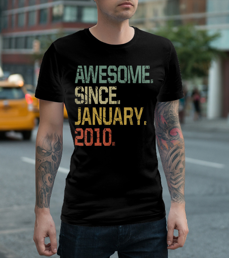 Awesome Since January 2010 T-Shirt