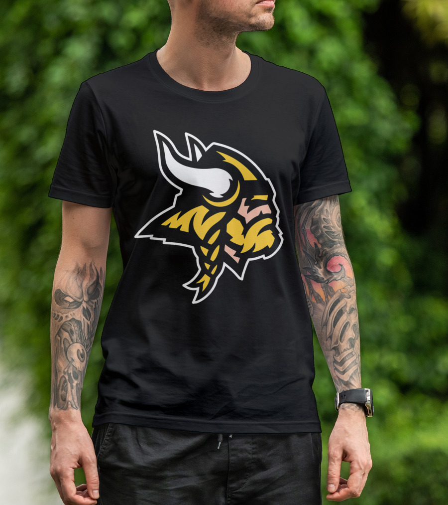 Minnesota Vikings Skol Nordic Warrior Helmet T-Shirt