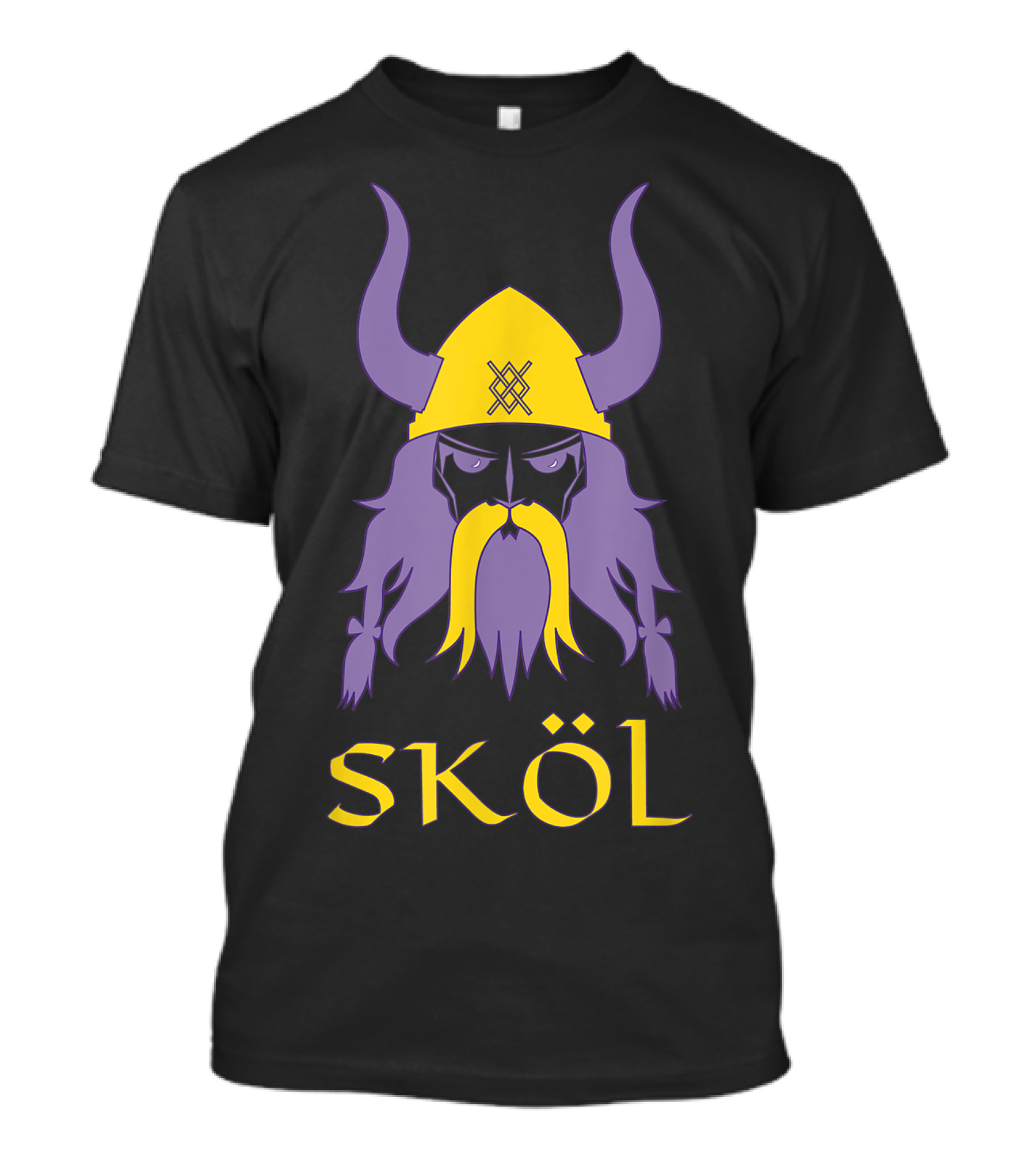 Skol Nordic Scandinavian Warrior Viking Helmet T-Shirt