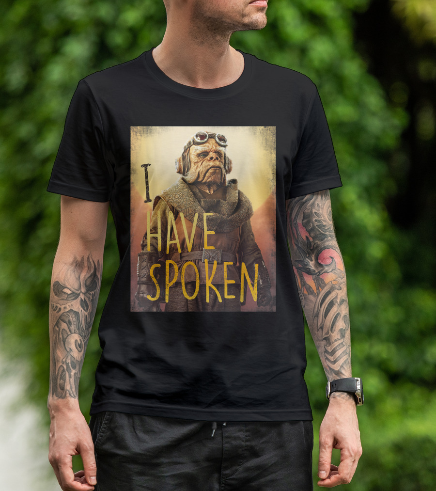 Star Wars The Mandalorian Kuiil I Have Spoken Iconic Catchphrase T-Shirt