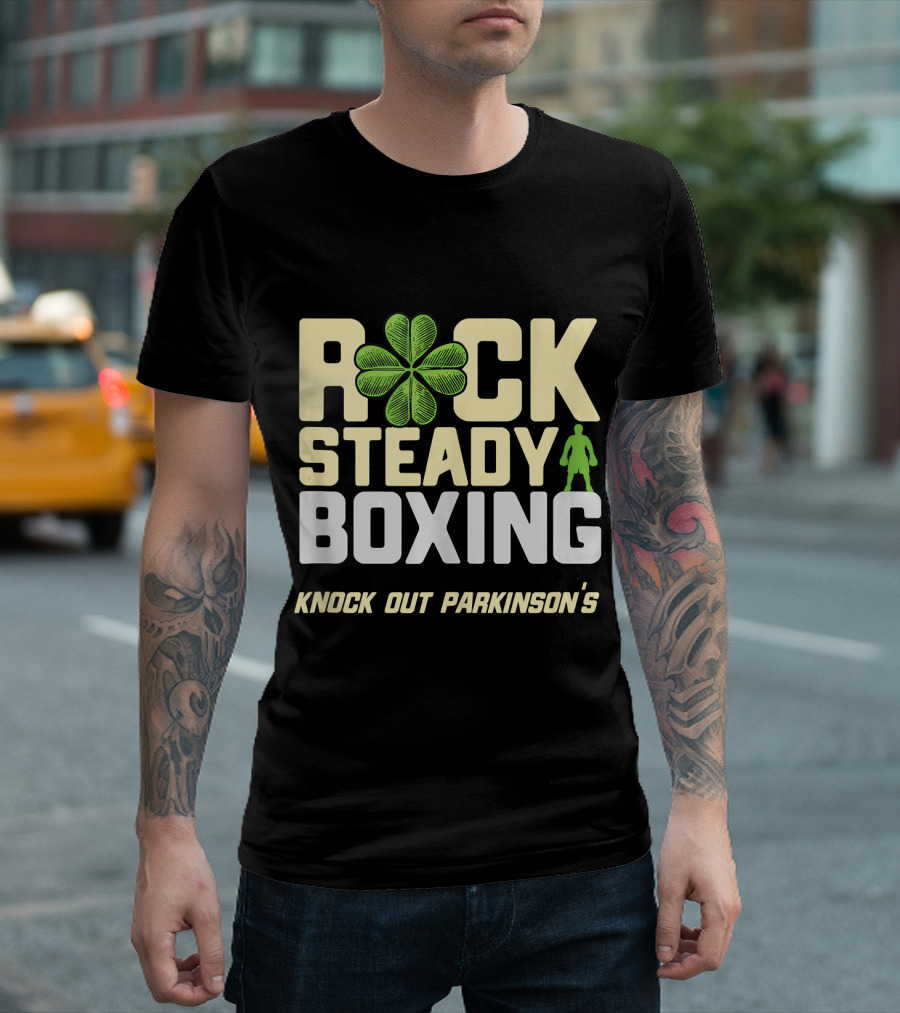 Rock Steady Boxing Knock Out Parkinson's Irish T-Shirt