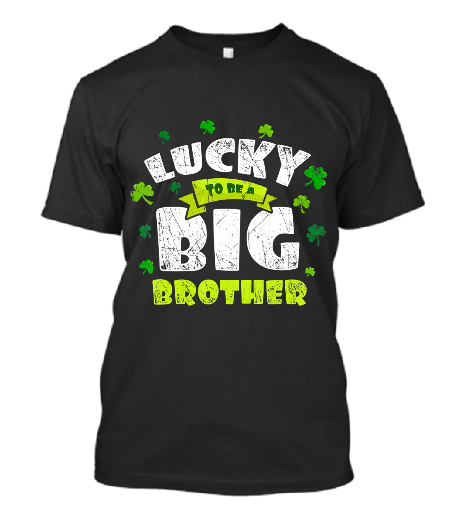 Lucky To Be A Big Brother St Patrick's Day Shamrocks T-Shirt