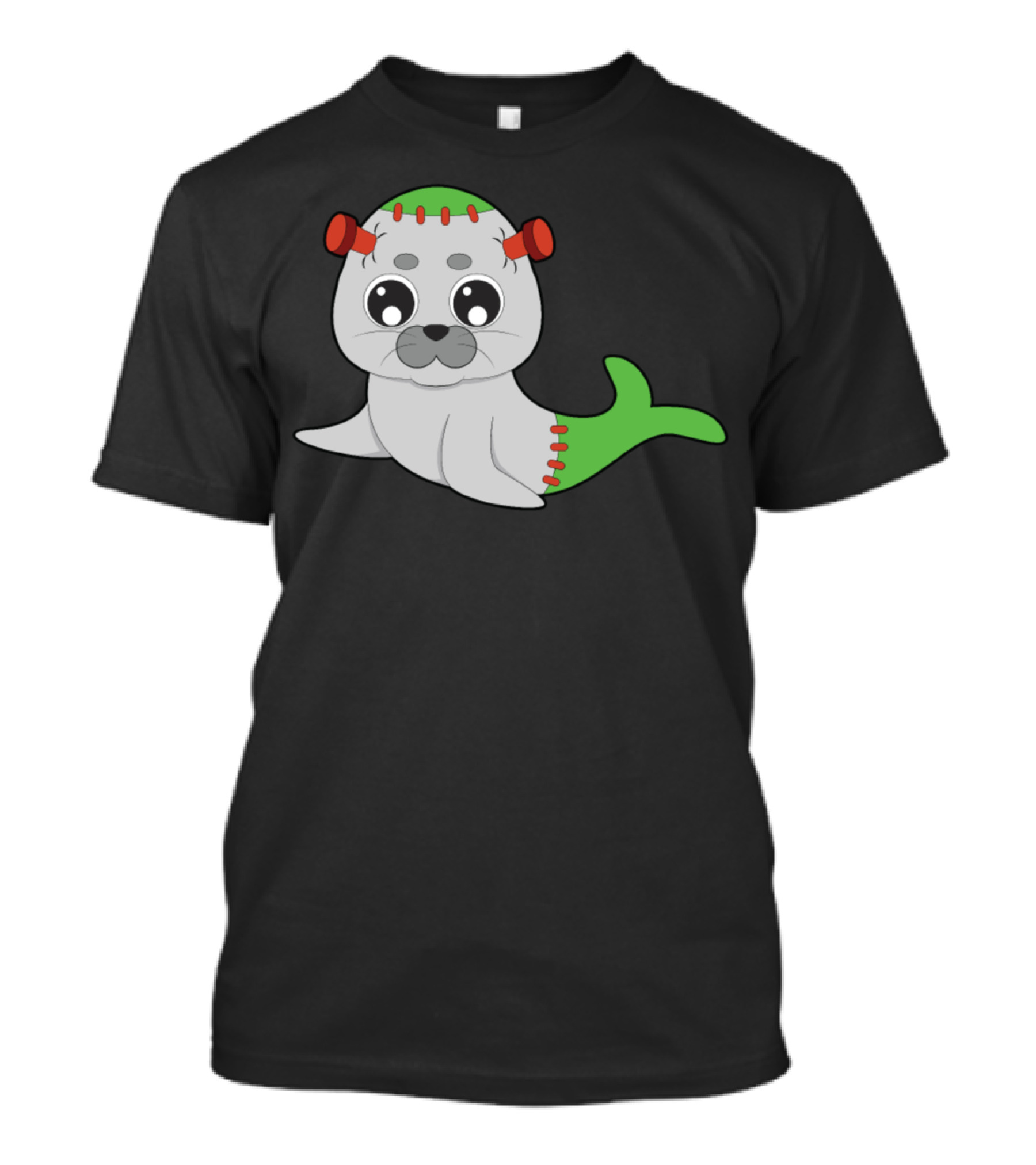 Cute Seal Halloween Frankenstein Animal T-Shirt