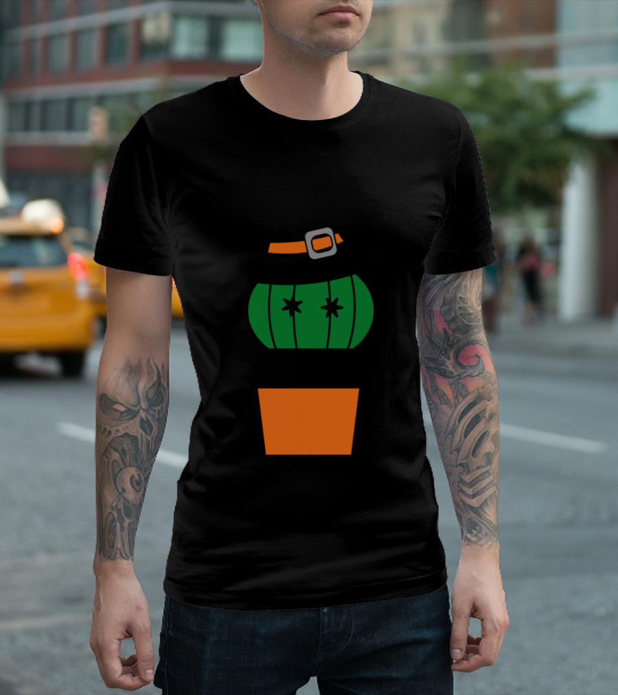 Halloween Cacti Succulent Plant Cactus Witch Hat T-Shirt