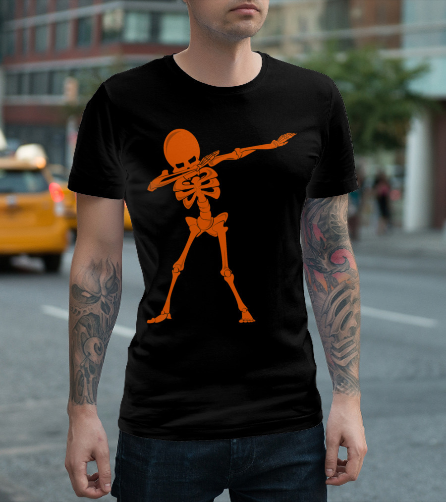 Halloween Funny Skeleton Dabbing Dab T-Shirt