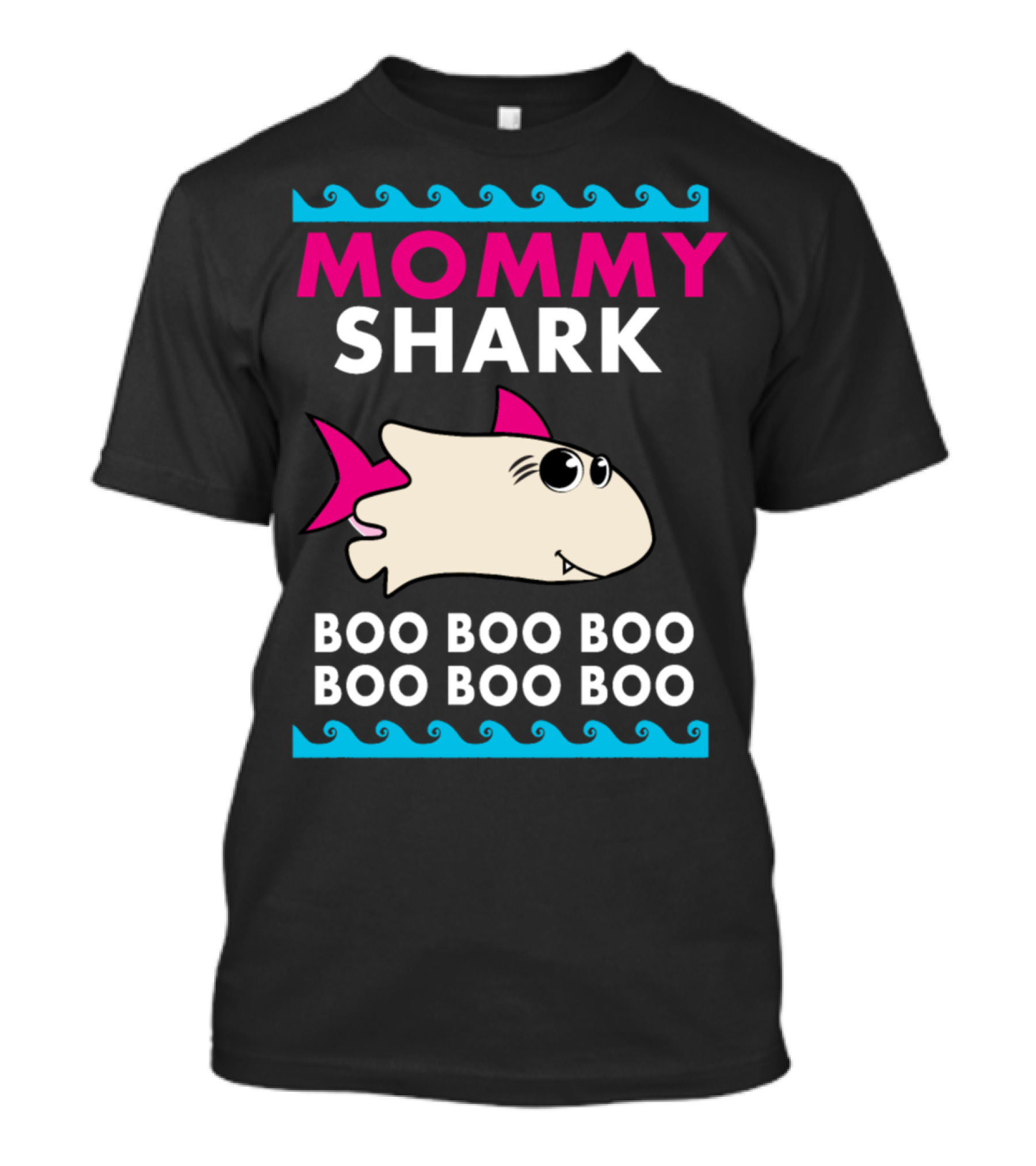 Mommy Shark Halloween Boo Boo Boo Ghost Shark T-Shirt