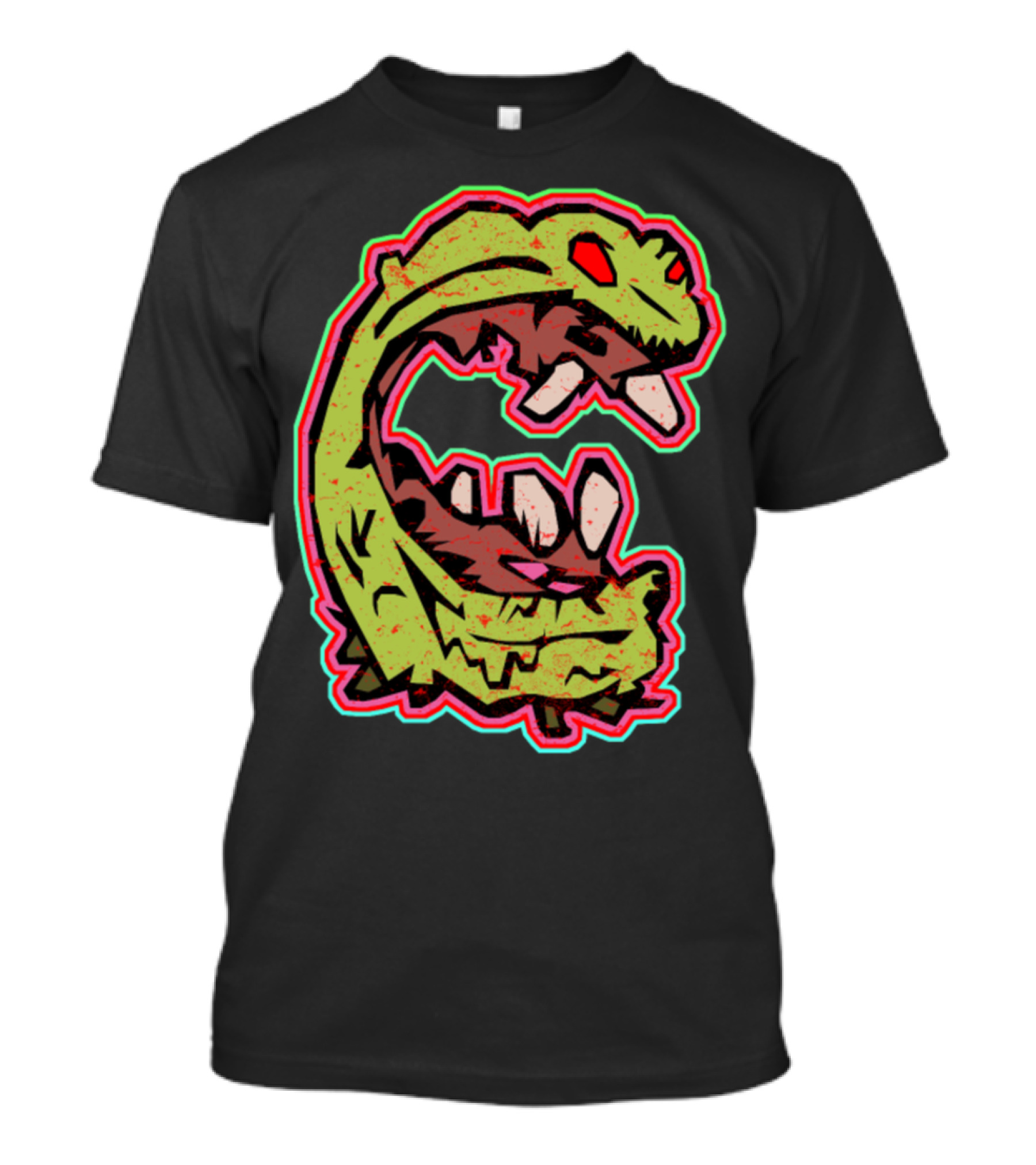 Halloween Monster Creature With Sharp Teeth T-Shirt
