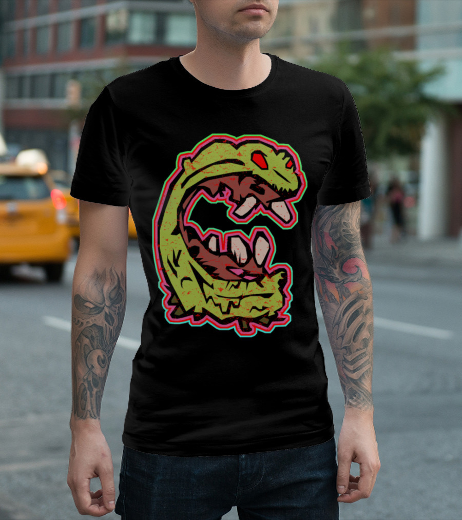 Halloween Monster Creature With Sharp Teeth T-Shirt