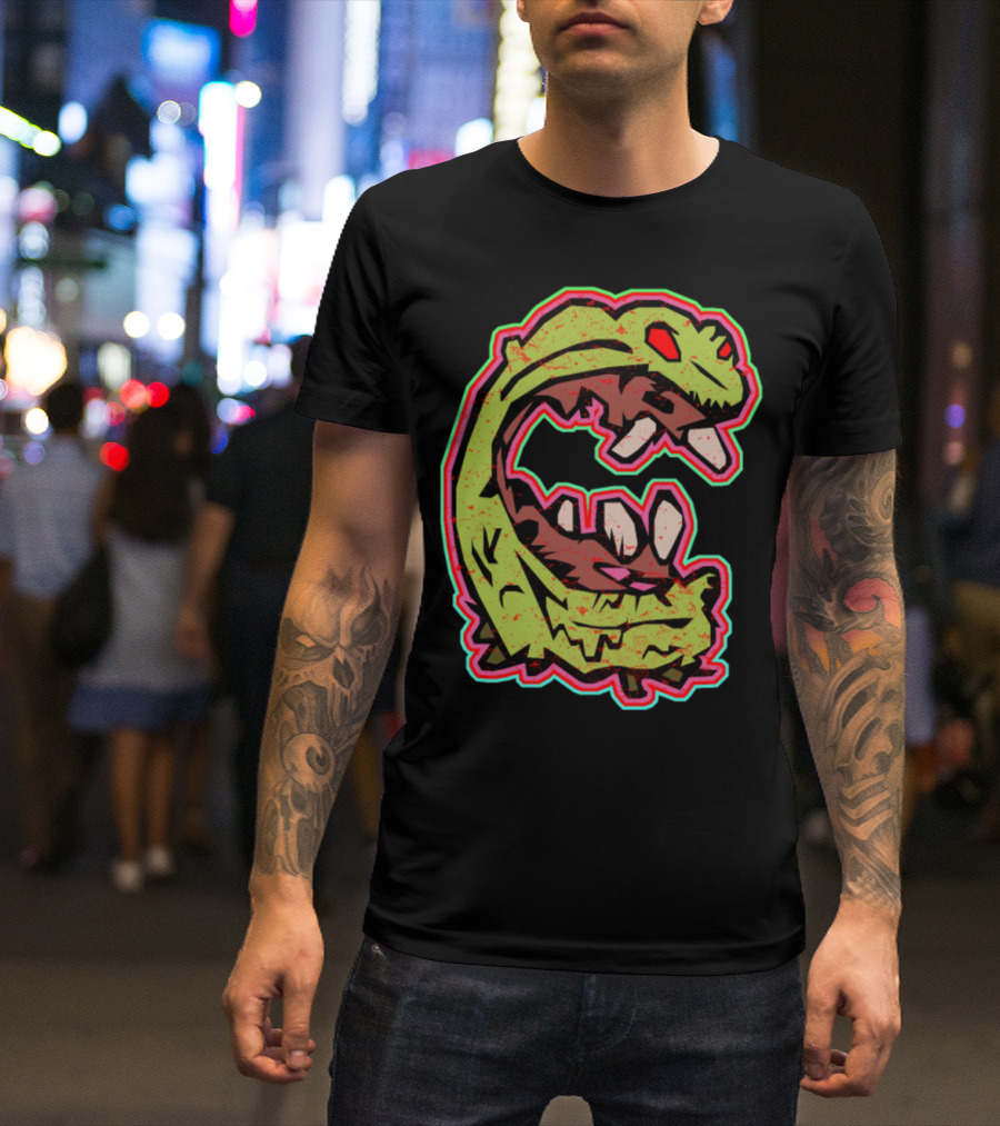 Halloween Monster Creature With Sharp Teeth T-Shirt