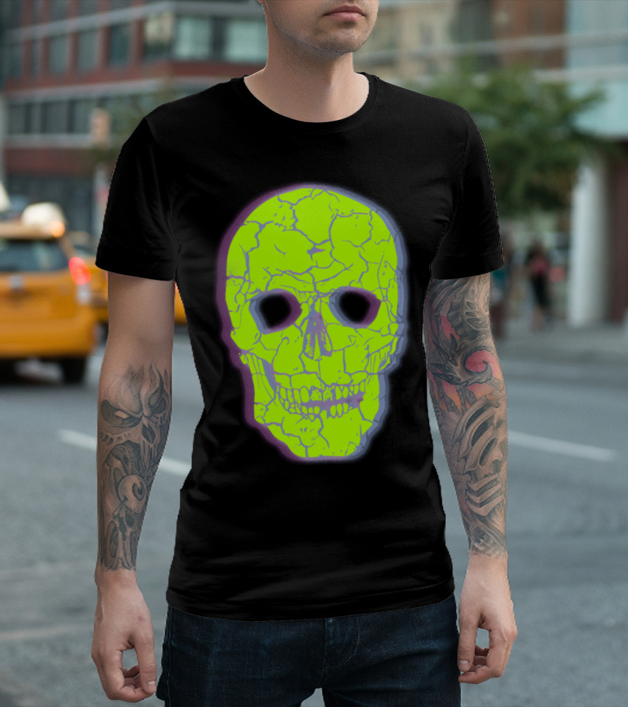 Neon Halloween Skullhead T-Shirt