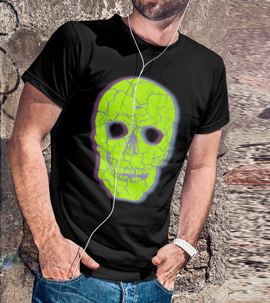 Neon Halloween Skullhead T-Shirt