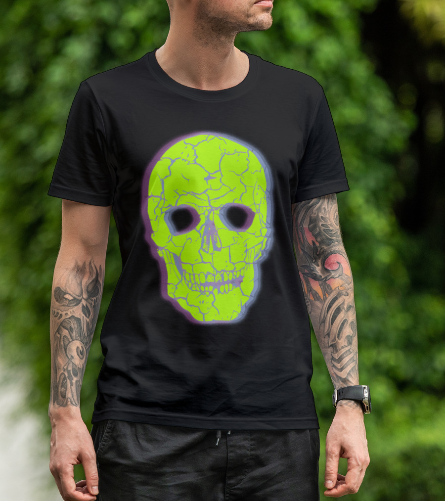 Neon Halloween Skullhead T-Shirt