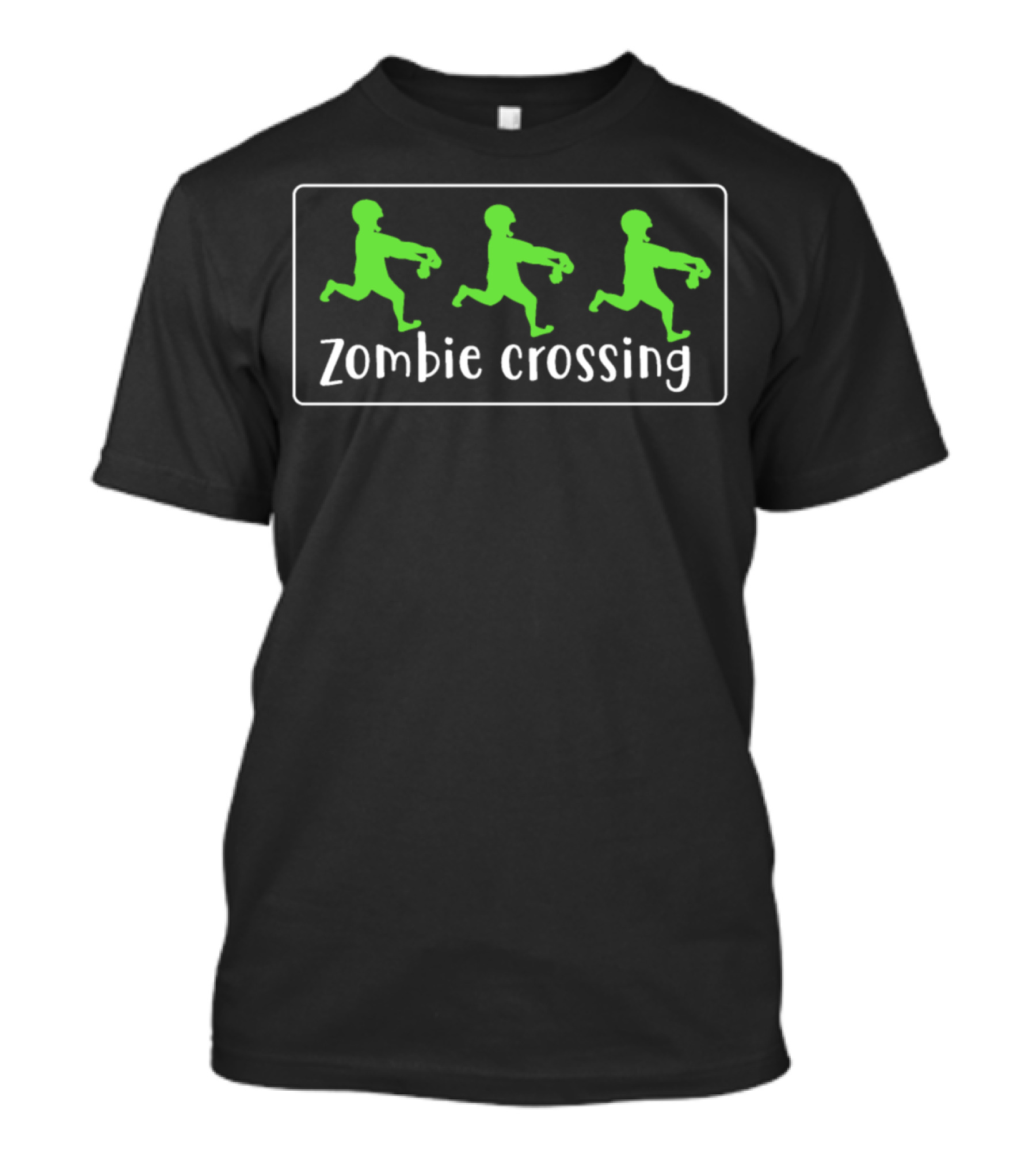 Zombie Crossing Halloween Trio Icons T-Shirt