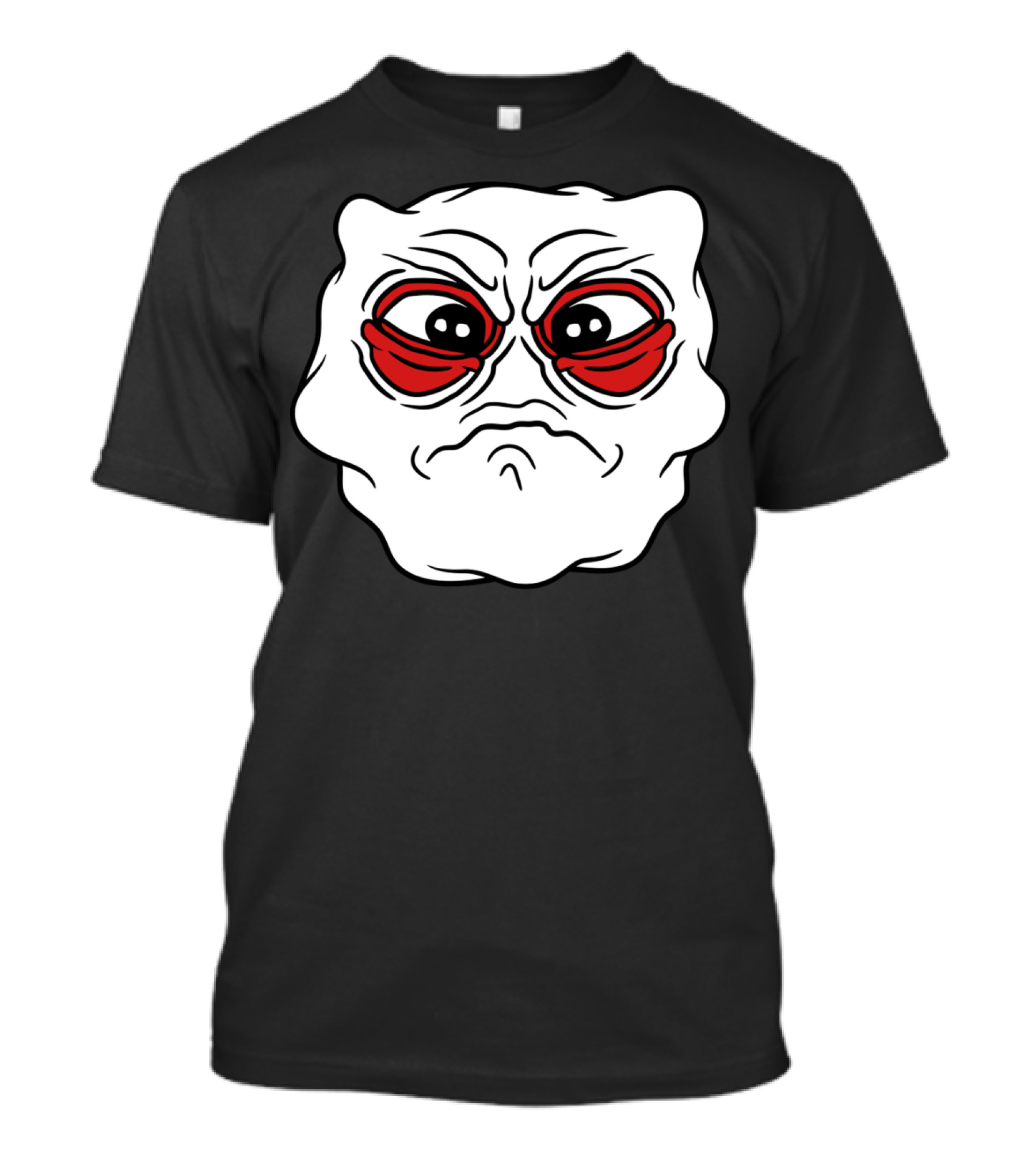 Sad Fluffy Crying Face With Big Eyes Unhappy Expression T-Shirt