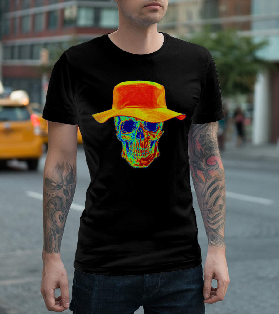 Heat Combustion Skull Thermal Imager Vivid Hat T-Shirt